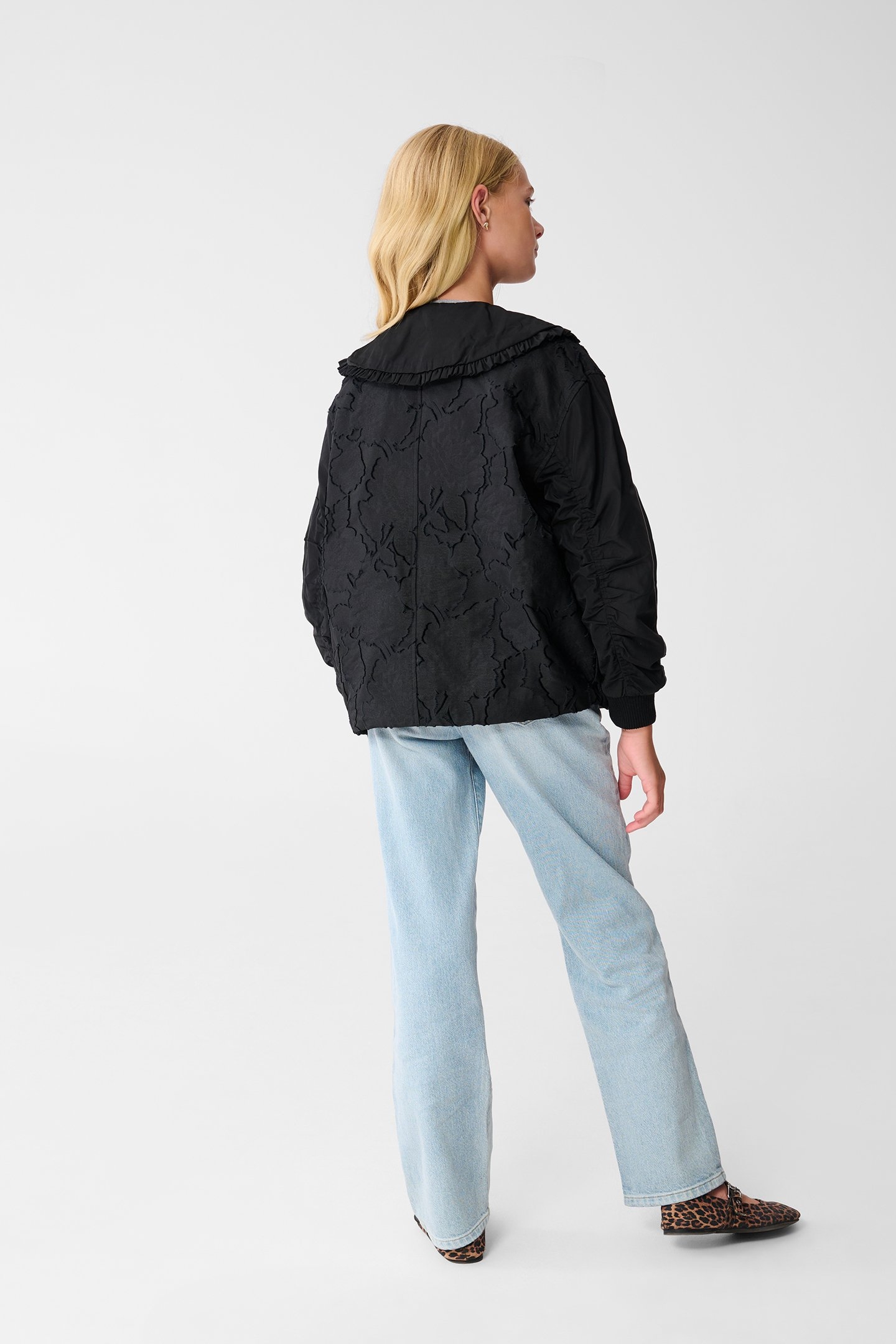 GBA-SBBIG COLLAR BOMBER BLACK 3