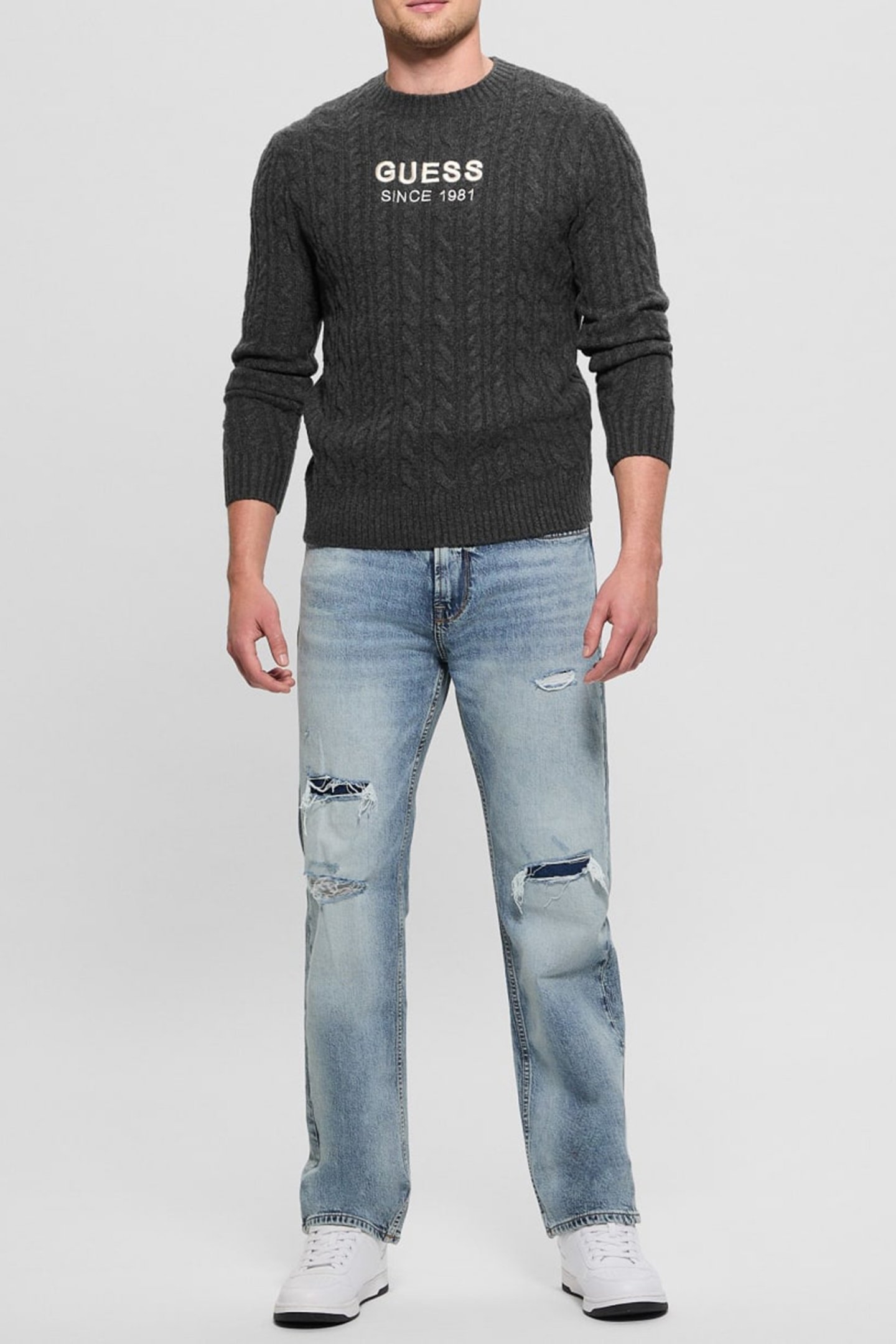 ELWYN CN CABLE SWTR MARBLE HEATHER 3