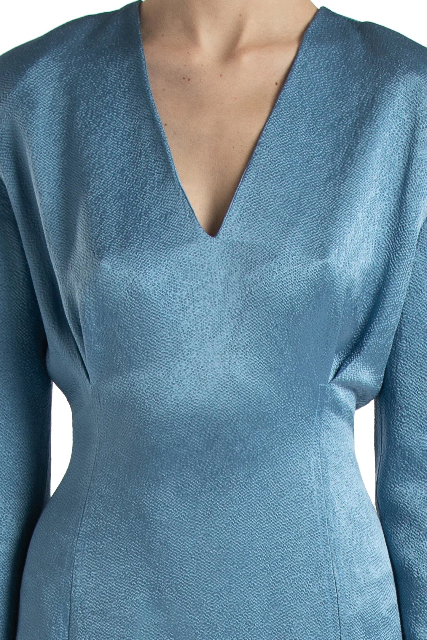 SHORT EVENING DRESS BLUE 4