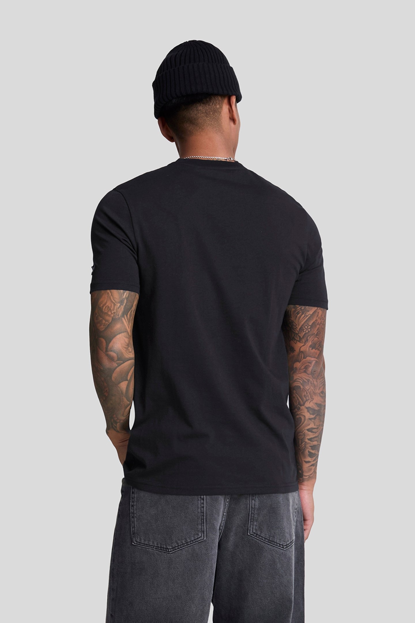 EMBROIDERED T-SHIRT DARK NAVY/WHITE 2