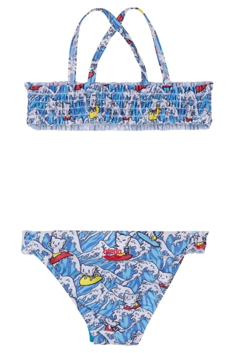 SURFING KIDS GIRL TWO PIECES TURQUOISE MULTI 2