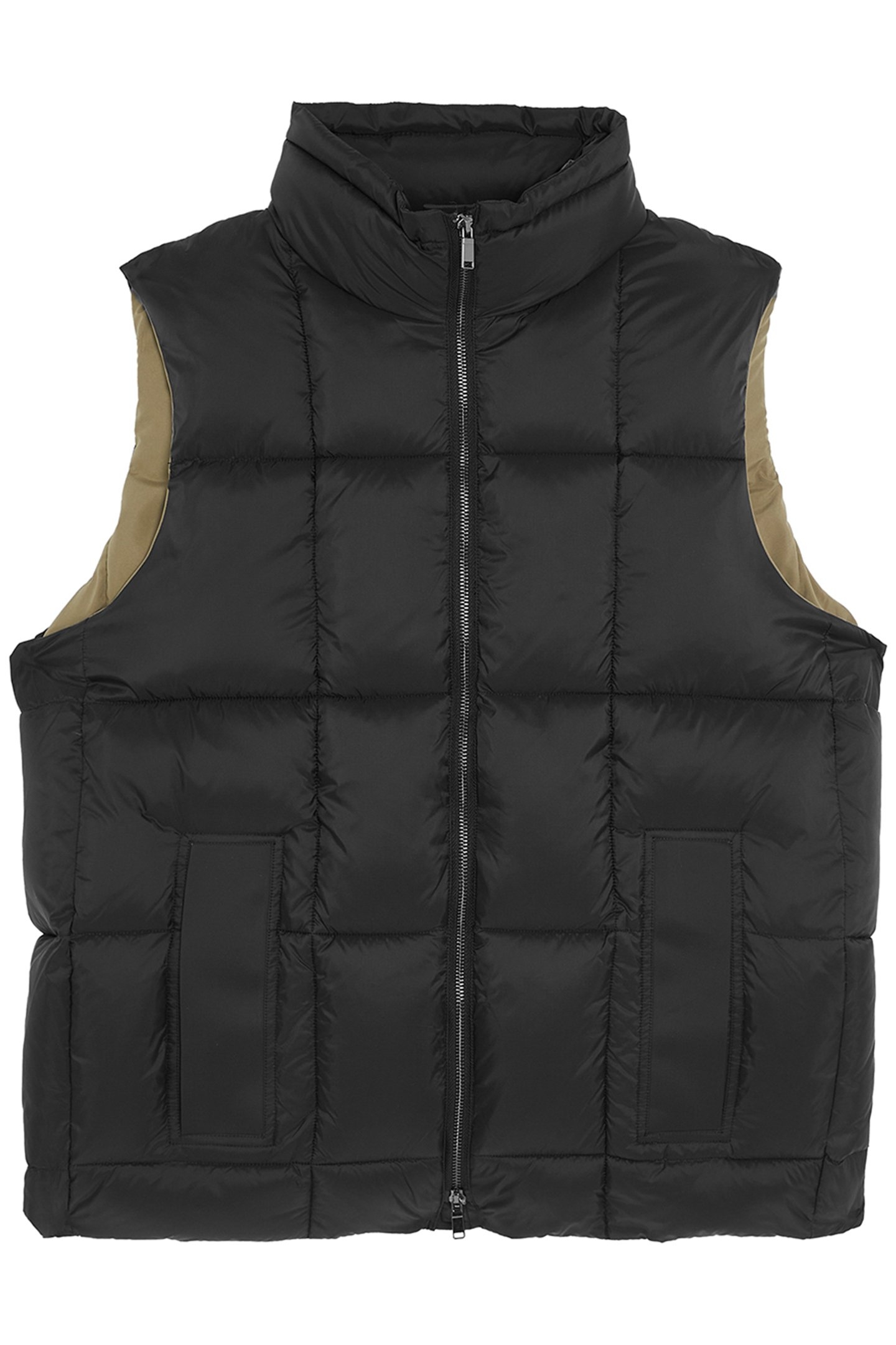 SQUARE WADDED PUFFER GILET LACQUER 4
