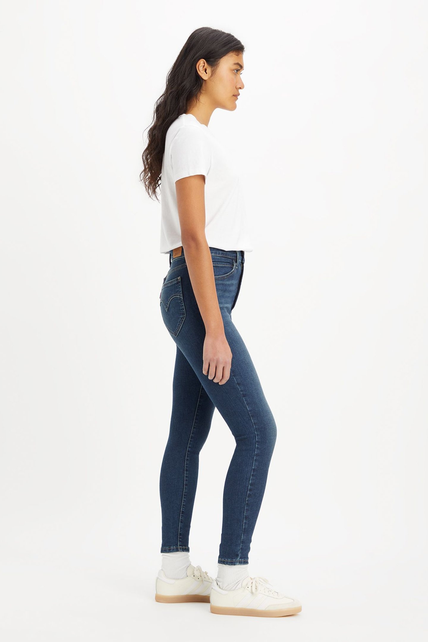 RETRO HIGH SKINNY JEANS DARK INDIGO 6
