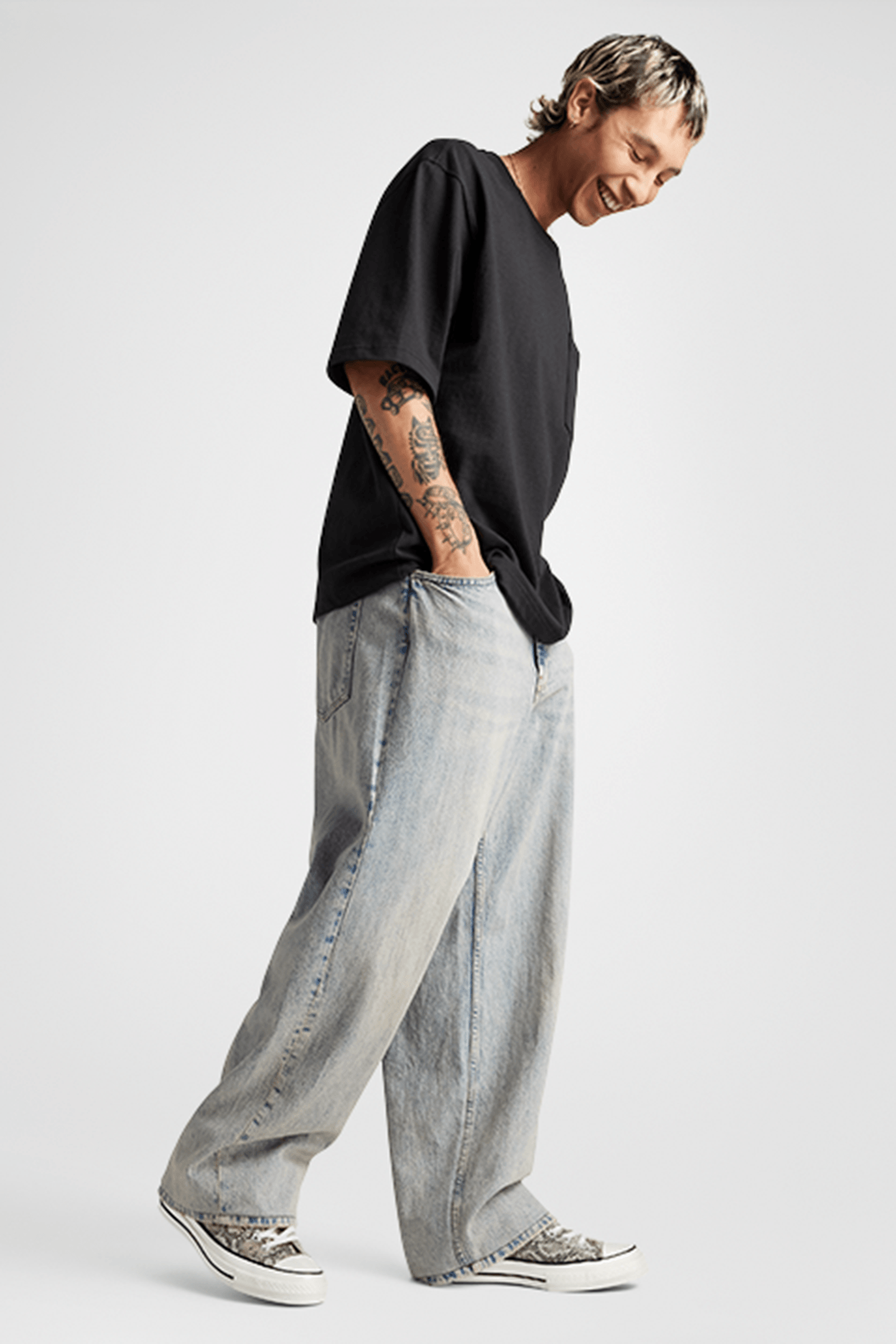 CHUCK 70 FAUX SNAKESKIN LOW TOP PALE SURPLUS/EGRET/BLACK 2