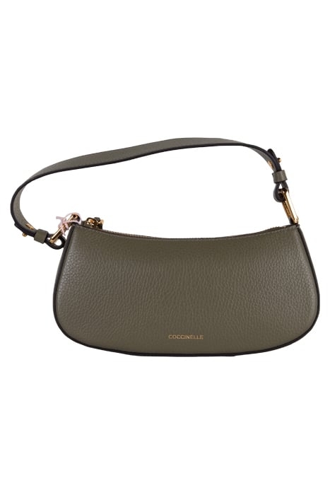 MINI SHOULDER BAG IN GRAINED LEATHER IN LAUREL GREEN 2