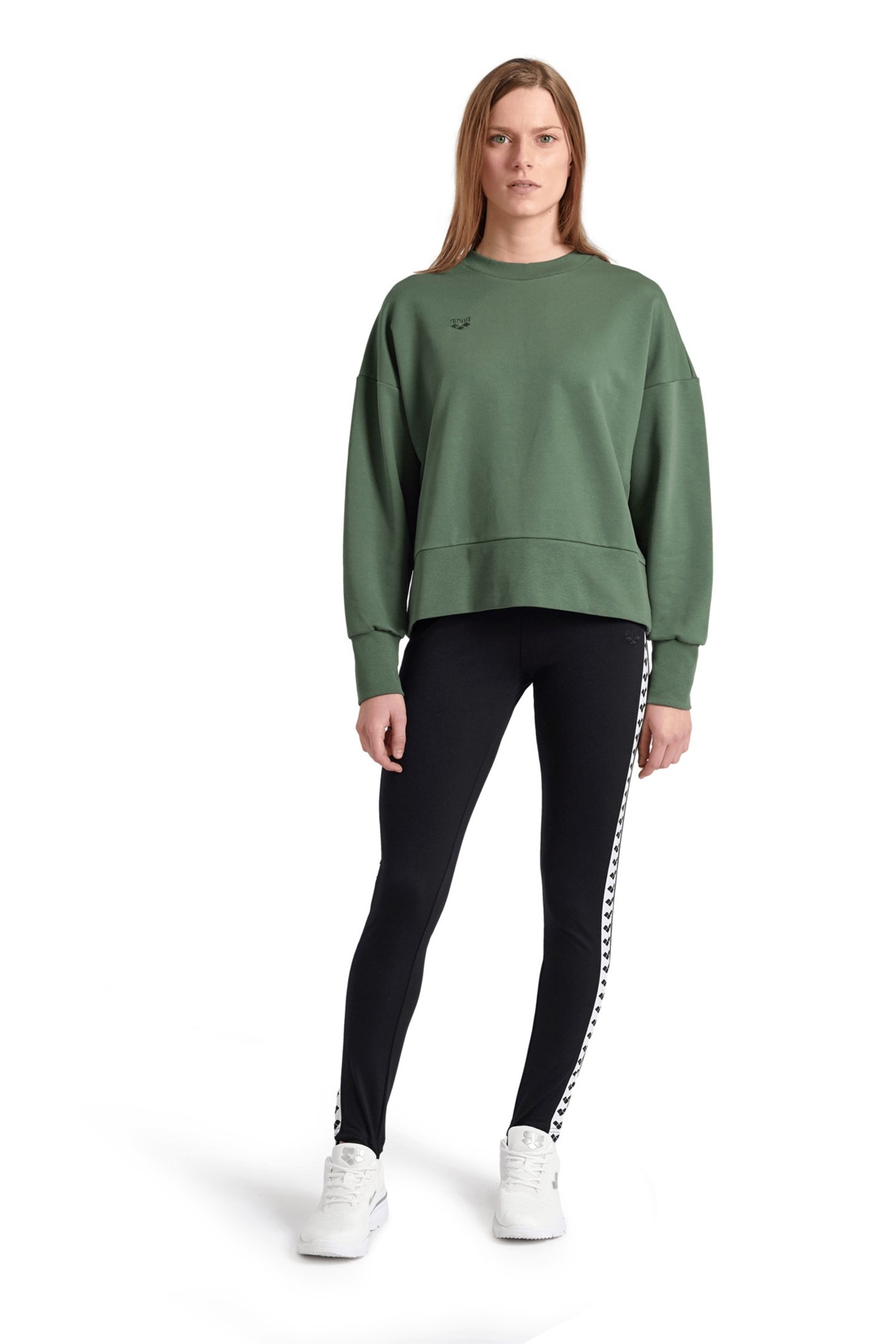 WOMEN'S OVERSIZED CREW NECK SAGE 3