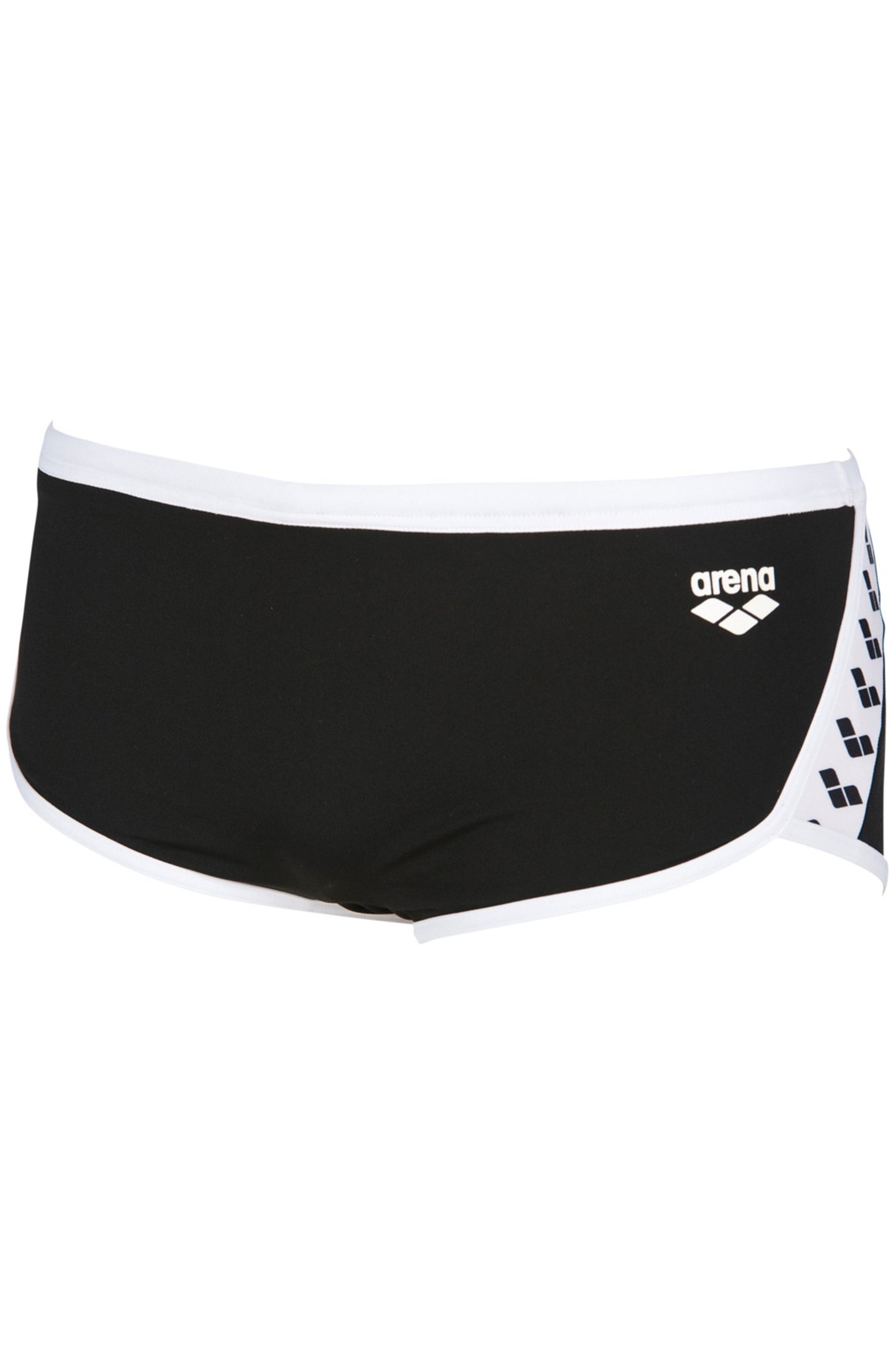 M TEAM STRIPE LOW WAIST SHORT BLACK WHITE 6