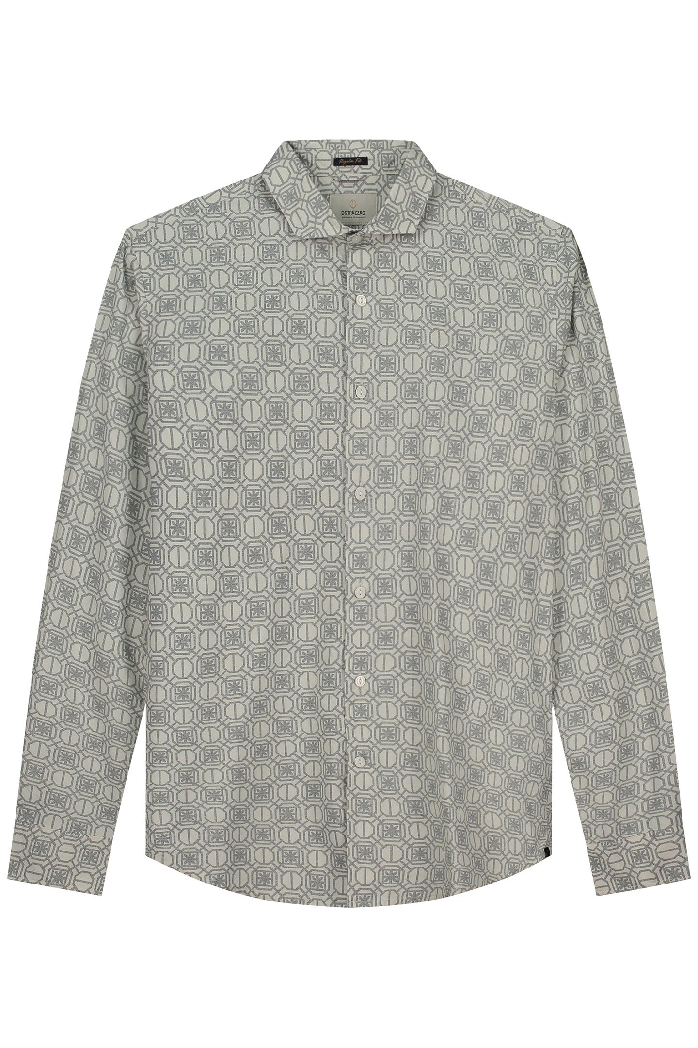 DS_NATHAN AOP SHIRT SPOTS SILVER BIRCH 1