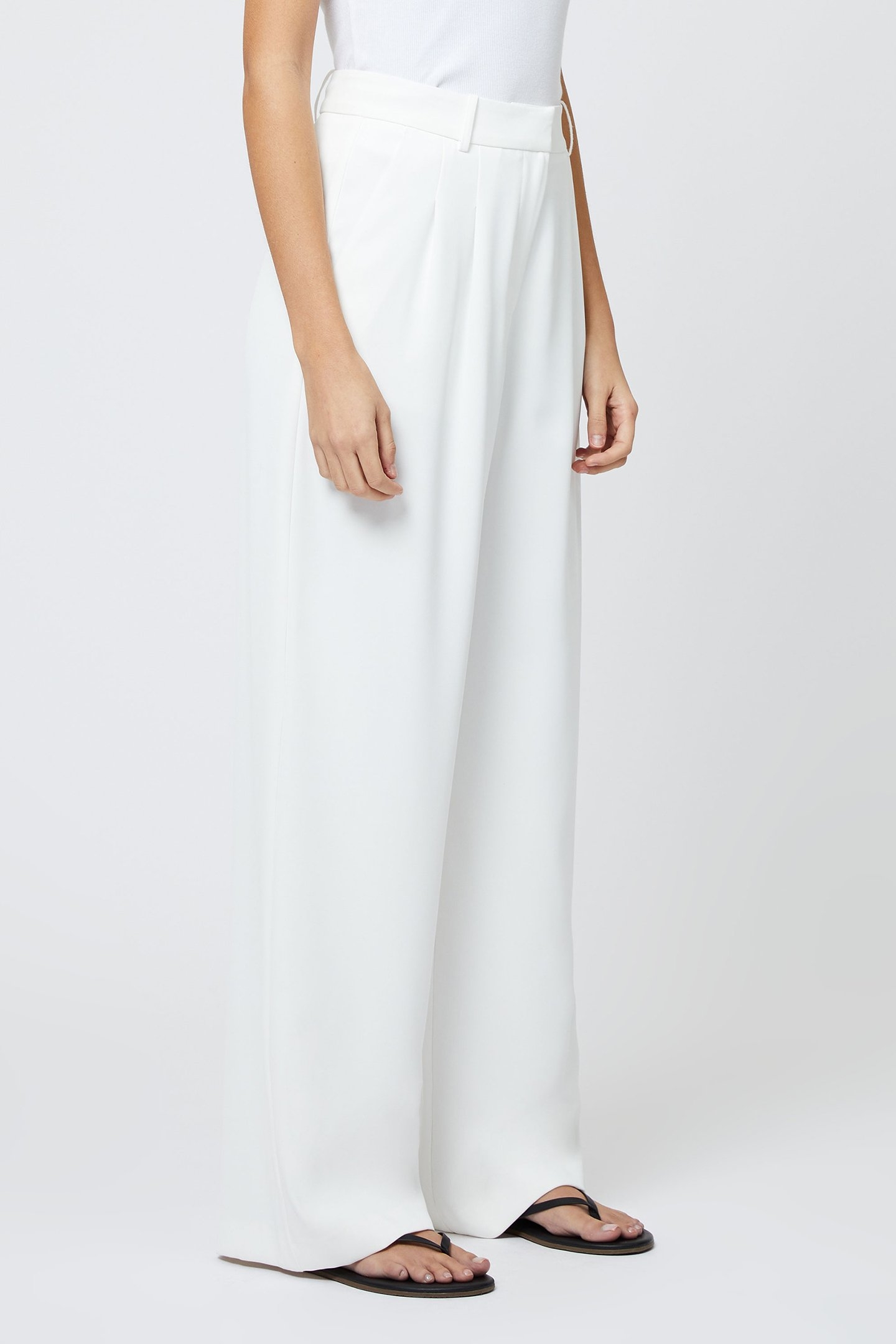 HARRIE SUITING TROUSER SUMMER WHITE 4