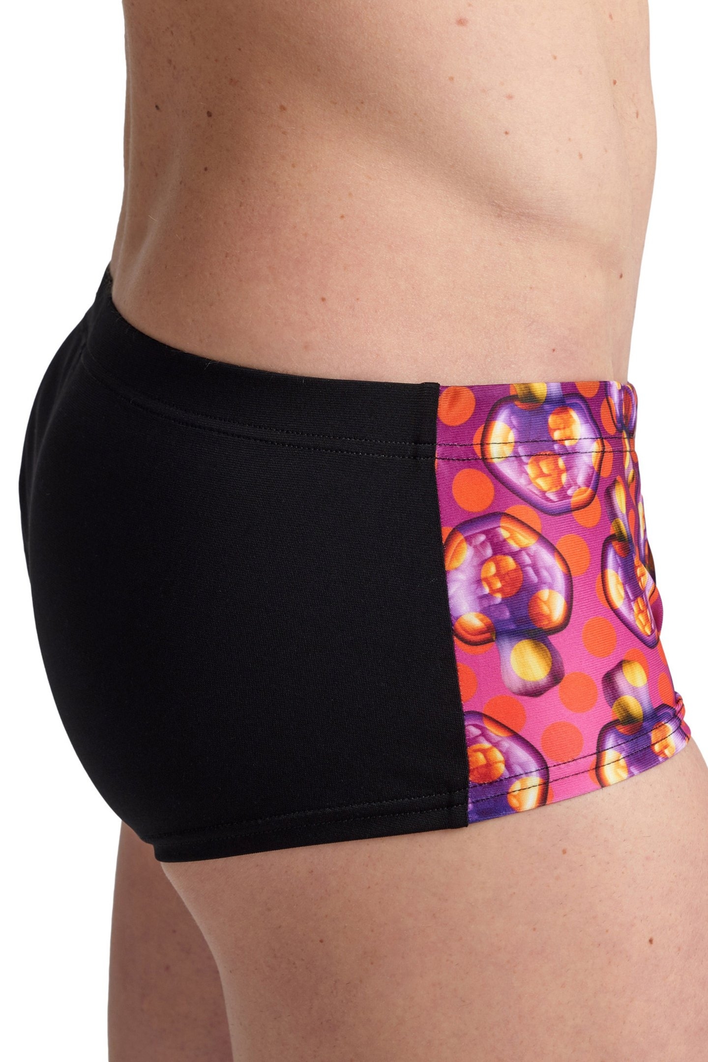 MEN'S CRAZY ARENA SWIM LOW WAIST SHORT A BLACK MULTI 5