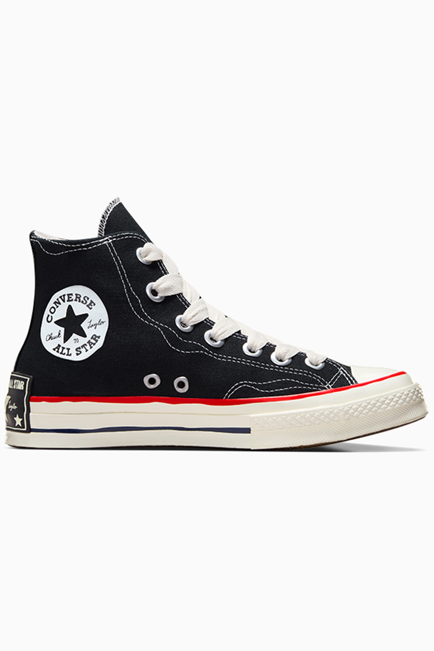 UNISEX CHUCK 70 SKETCH BLACK/WHITE/RED 1