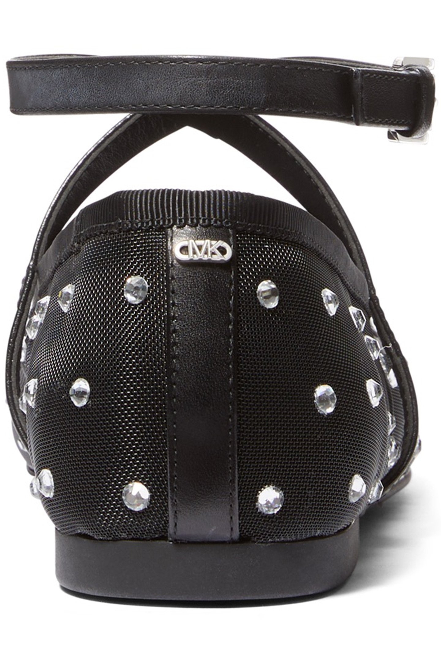 COLLETTE WRAP BALLET SHOE IN BLACK STUDS 4