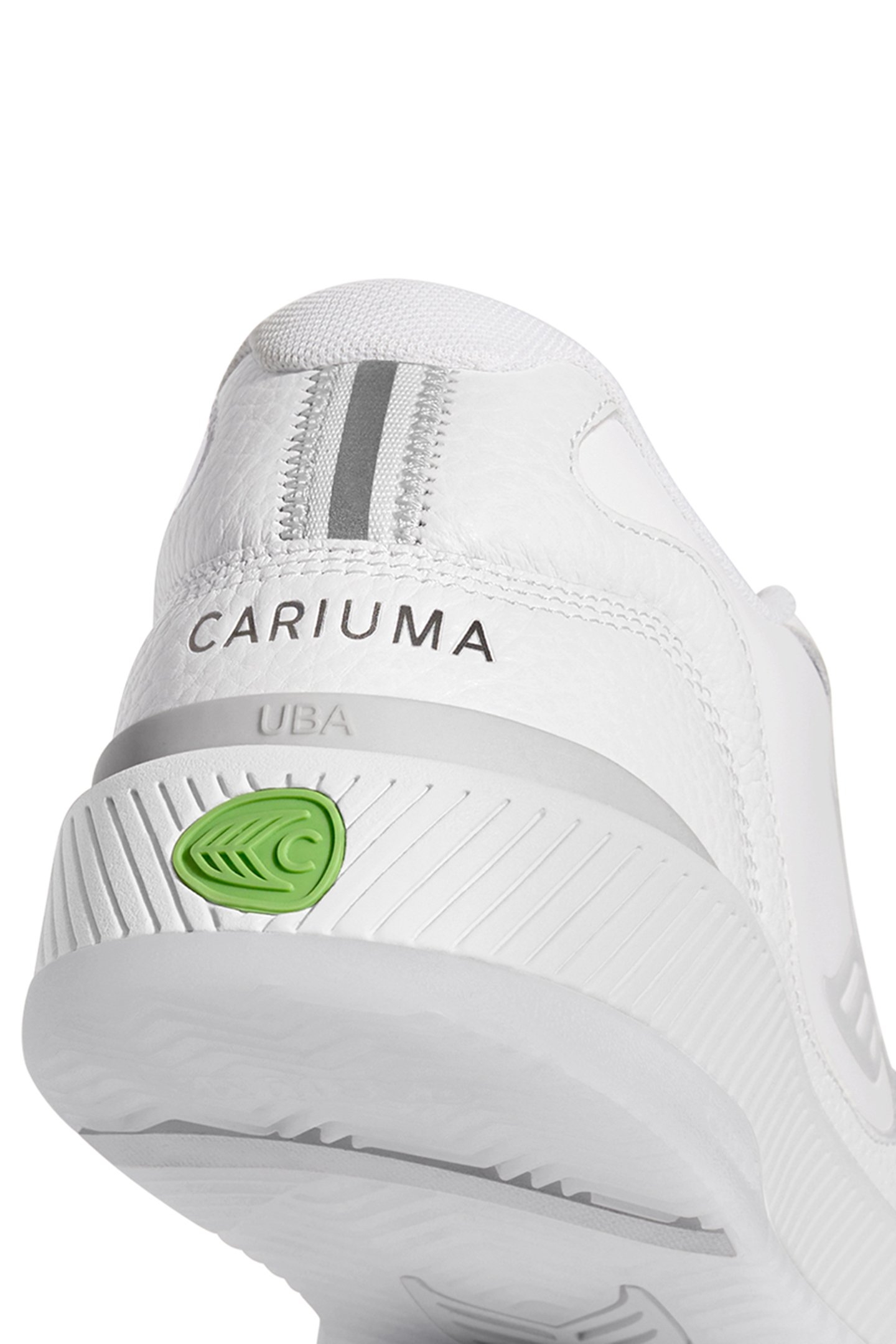 UBA WHITE PREMIUM LEATHER ICE LOGO SNEAKER WHITE 5