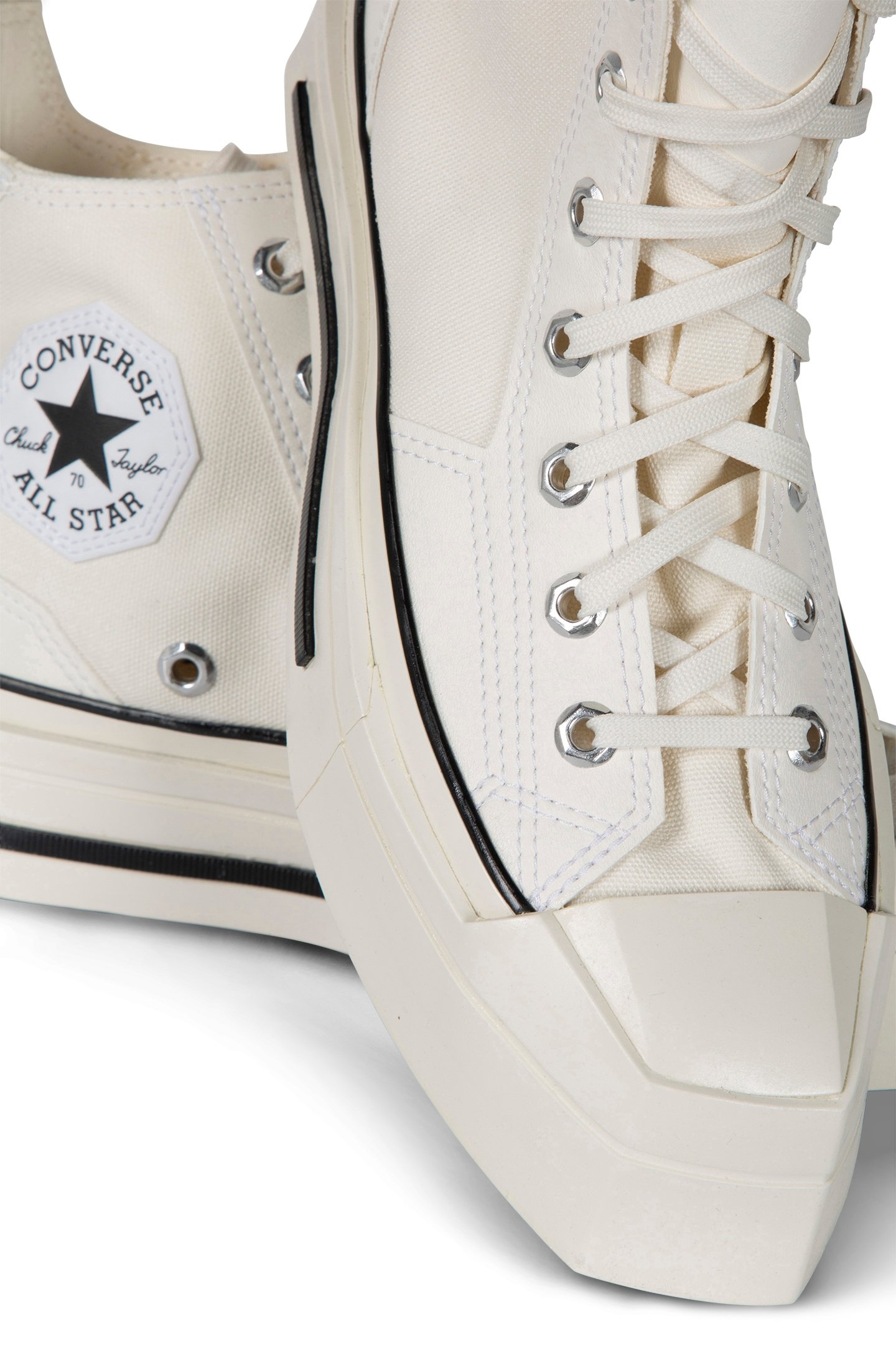 UNISEX CHUCK 70 DE LUXE SQUARED EGRET/BLACK/EGRET 4