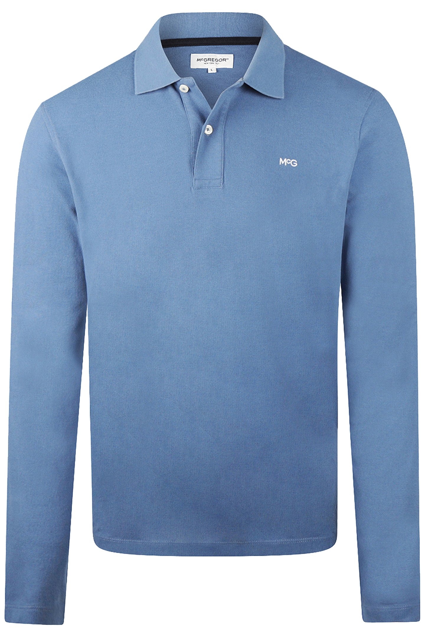 CLASSIC POLO LONG SLEEVES WORKER BLUE 1