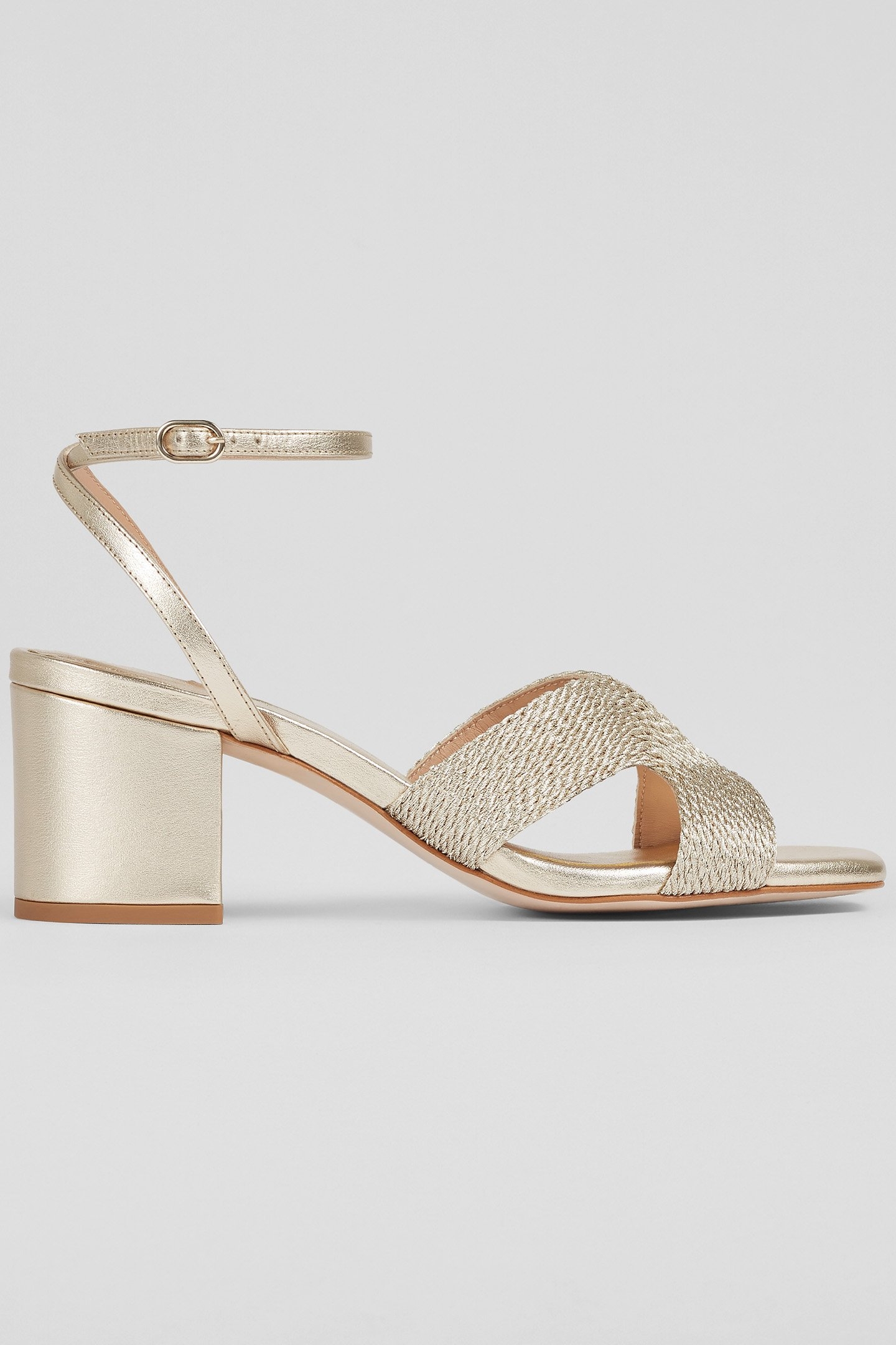 FS STELLA ROPE BLOCK HEEL GOLD 1