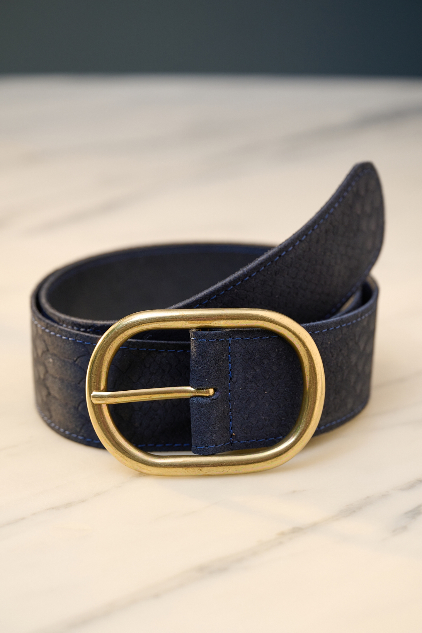 BELT - OLIVIA SUEDE NAVY 4
