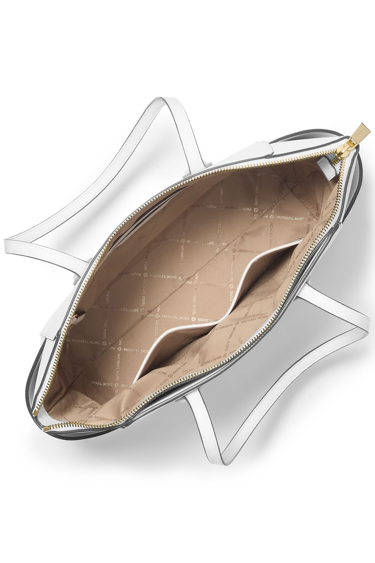 MEDIUM LEATHER TOP ZIP BUCKET MESSENGER BAG IN WHITE 4