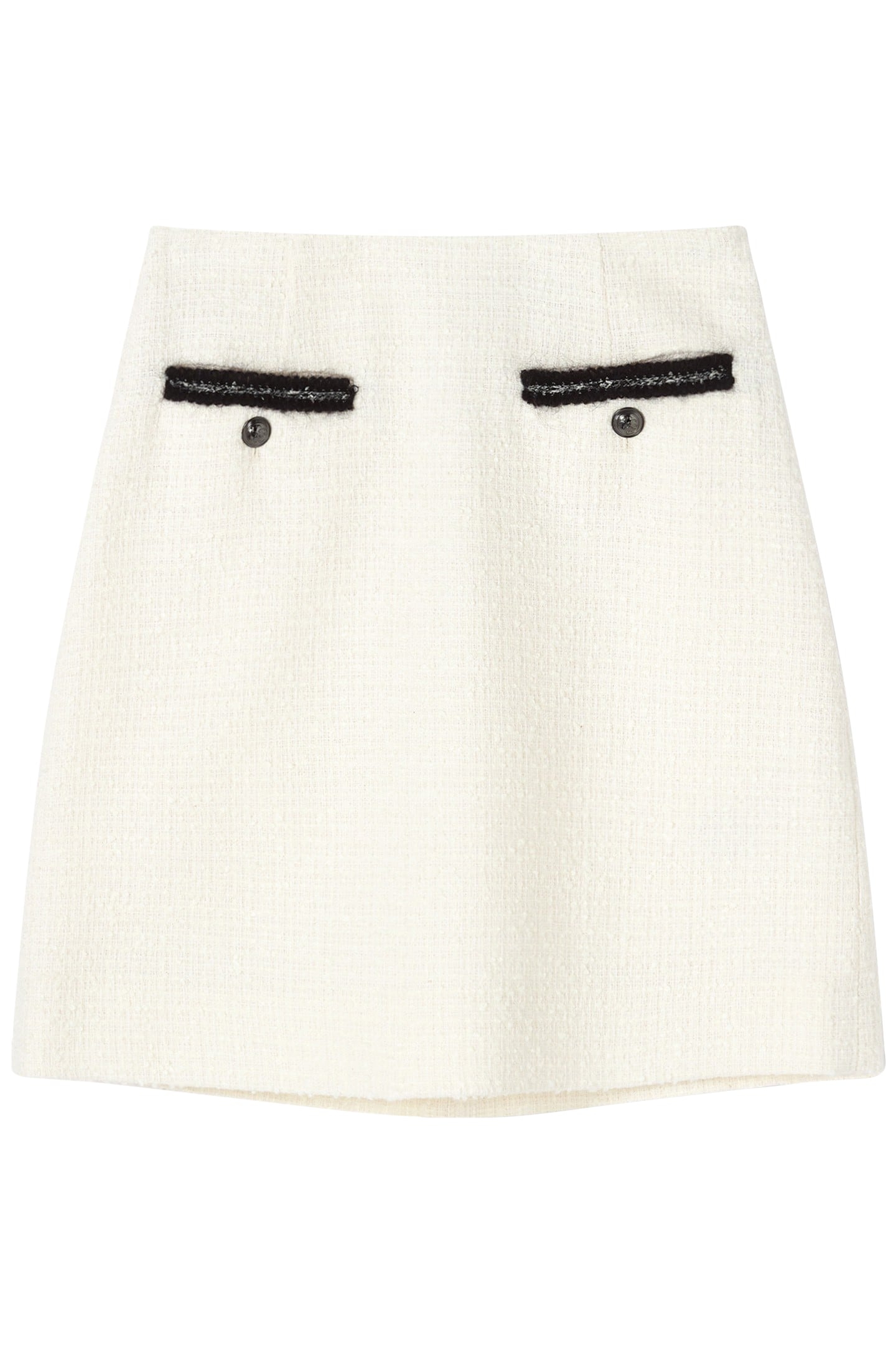 SK CHARLIE TWEED SKIRT CREAM 3
