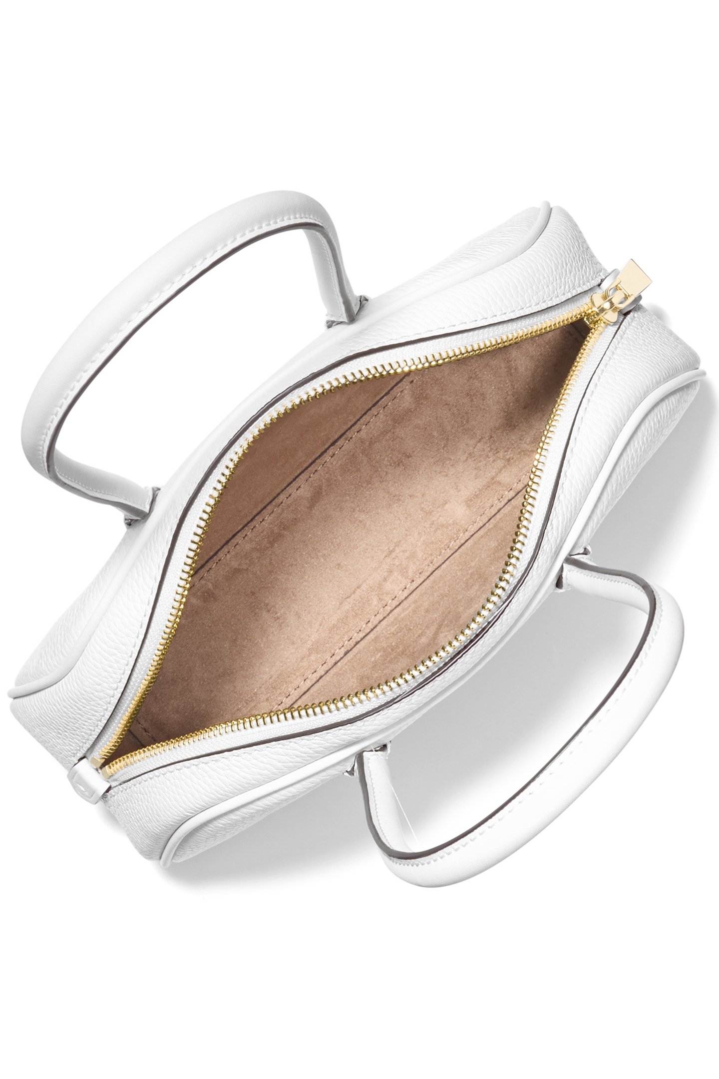 SM HANDLE SATCHEL BAG IN OPTIC WHITE 3