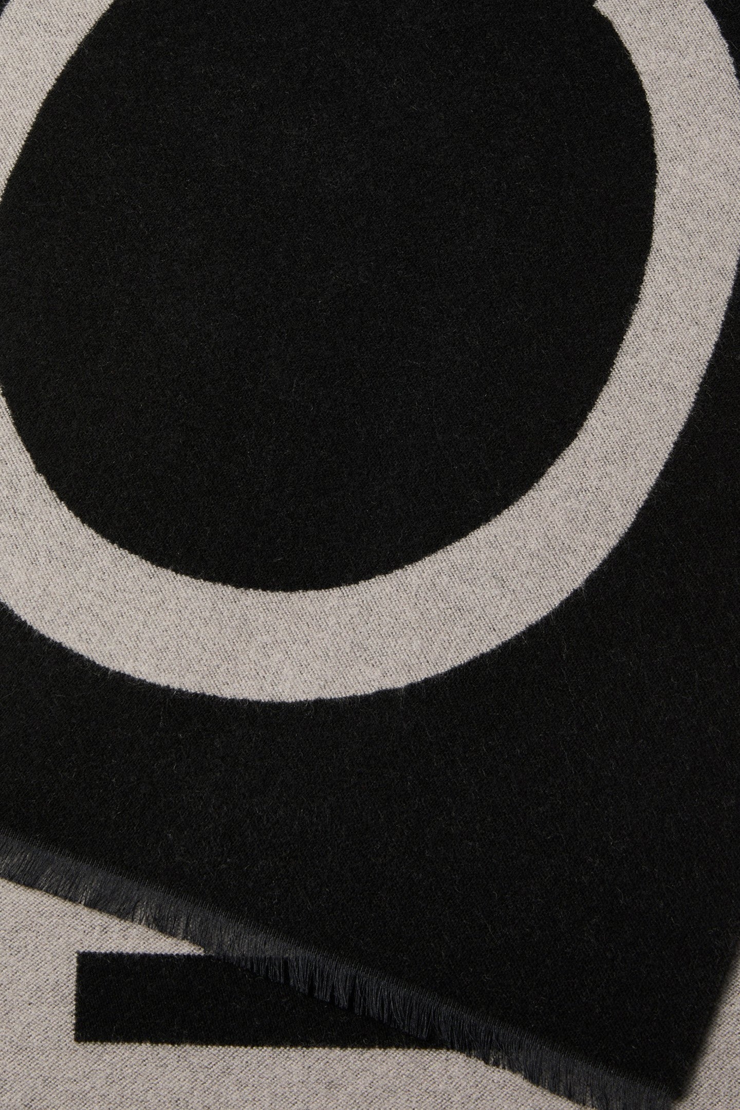 BOLD LOGO 2 TONE SCARF BLACK 2