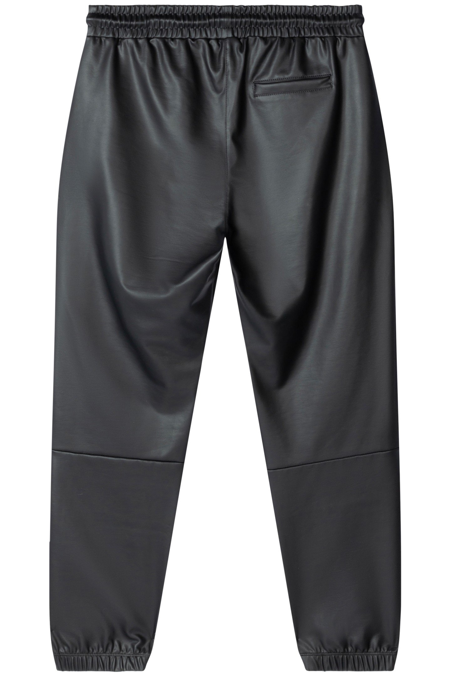 THE LEATHERLOOK CROPPED JOGGER BLACK 4