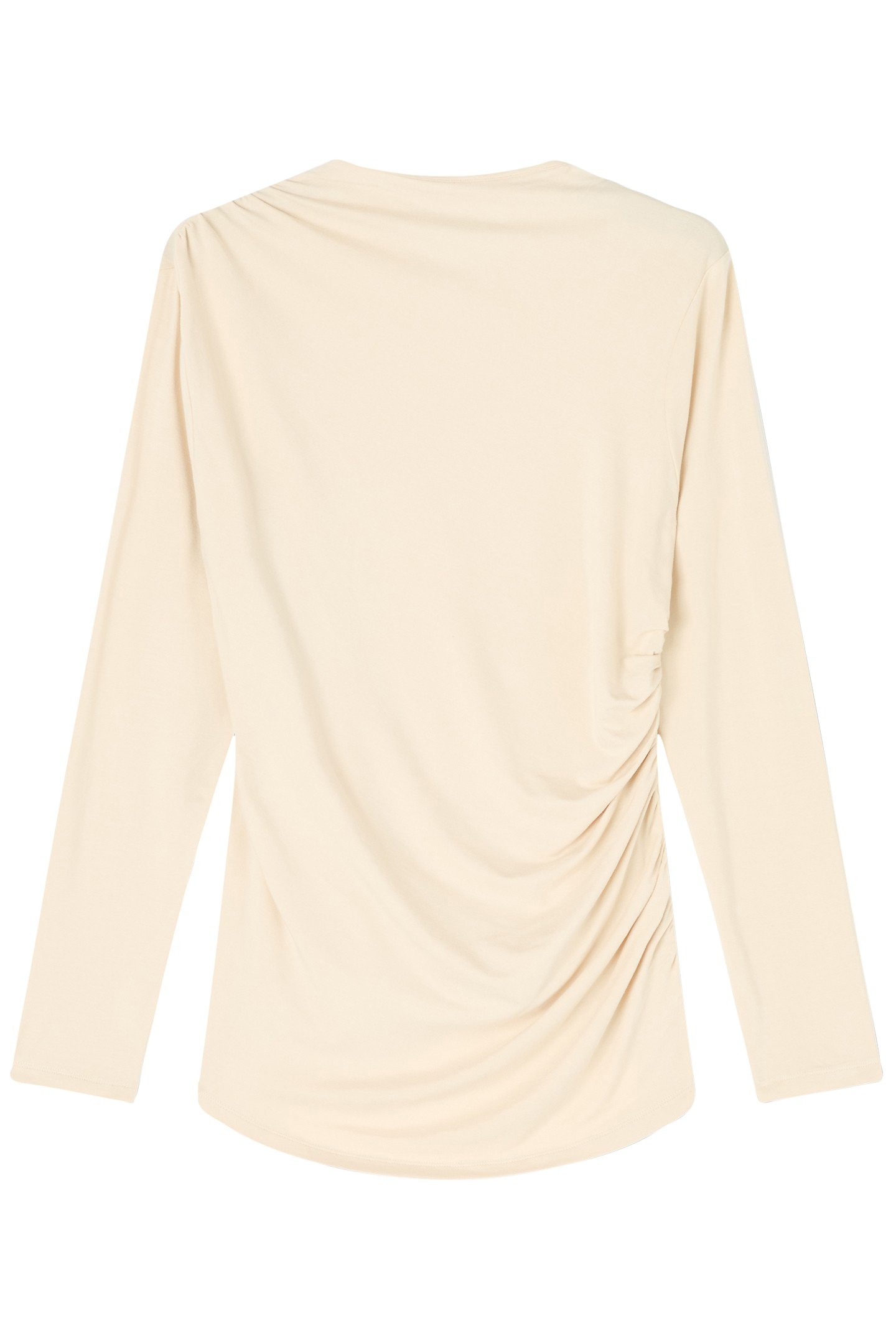 TJ MAE DRAPE JERSEY TOP ECRU 3