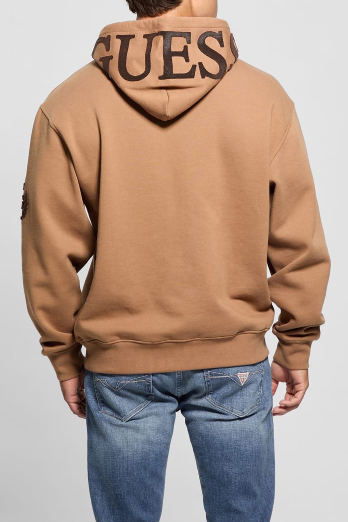 GUESS CHENILLE LOGO COCONUT LATTE 2