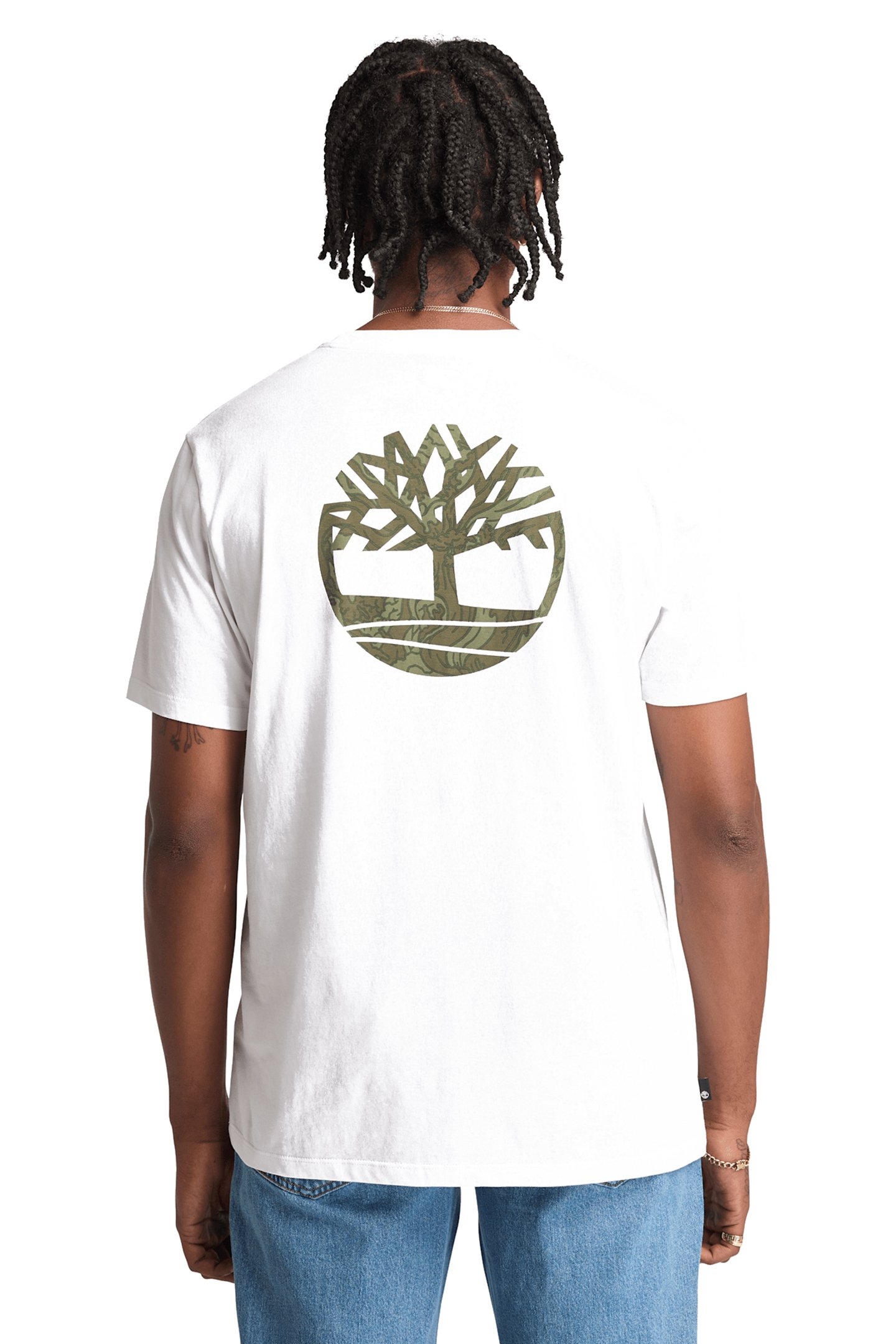 KENNEBEC RIVER BACK CAMO TREE LOGO SHORT SLEEVE TEE WHITE 2