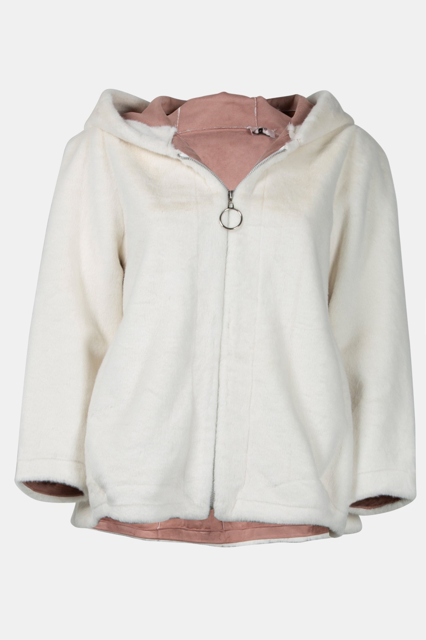 HOODED TEDDY BEAR JACKET BEIGE 3