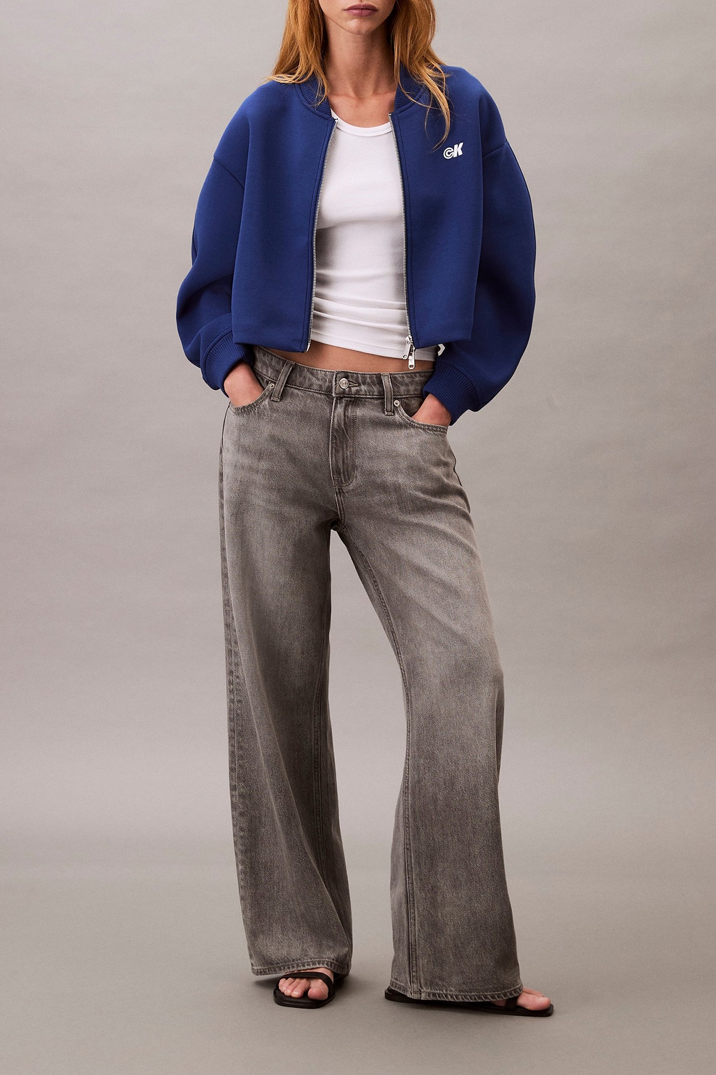 OVERSIZED SCUBA BOMBER JACKET BLUE HERALD 2