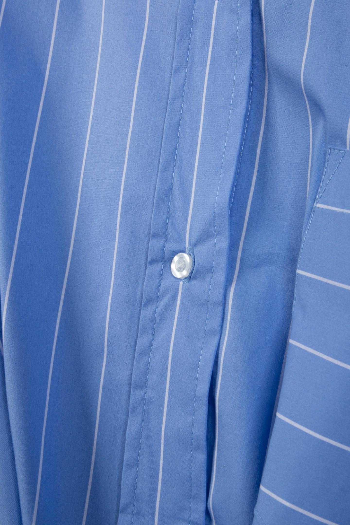 BRIENNA STRIPED BLOUSE DRESS LS BLUE 5