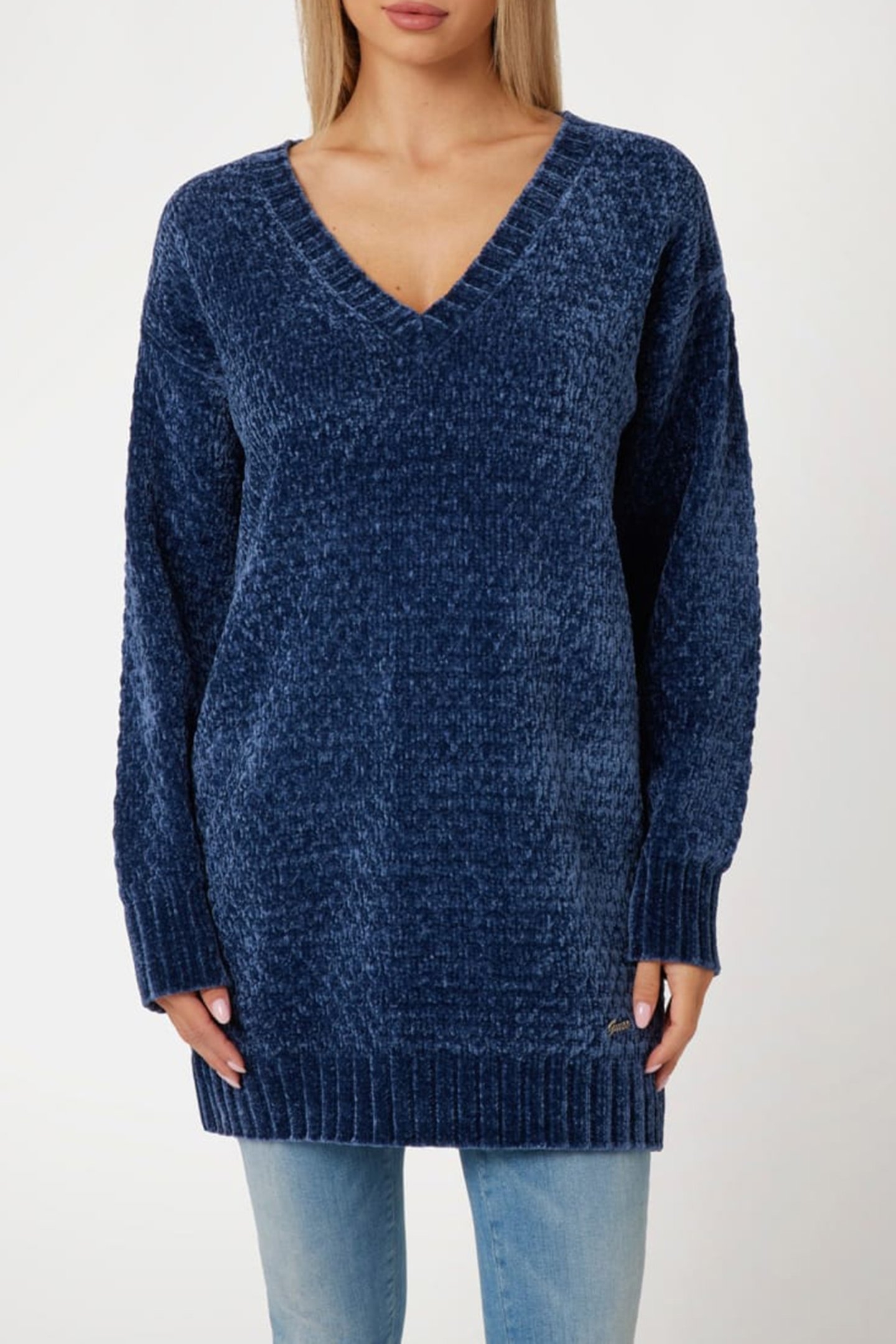 GUESS ECO TALIA LS VN MAXI PUL COBALT BLUE 1