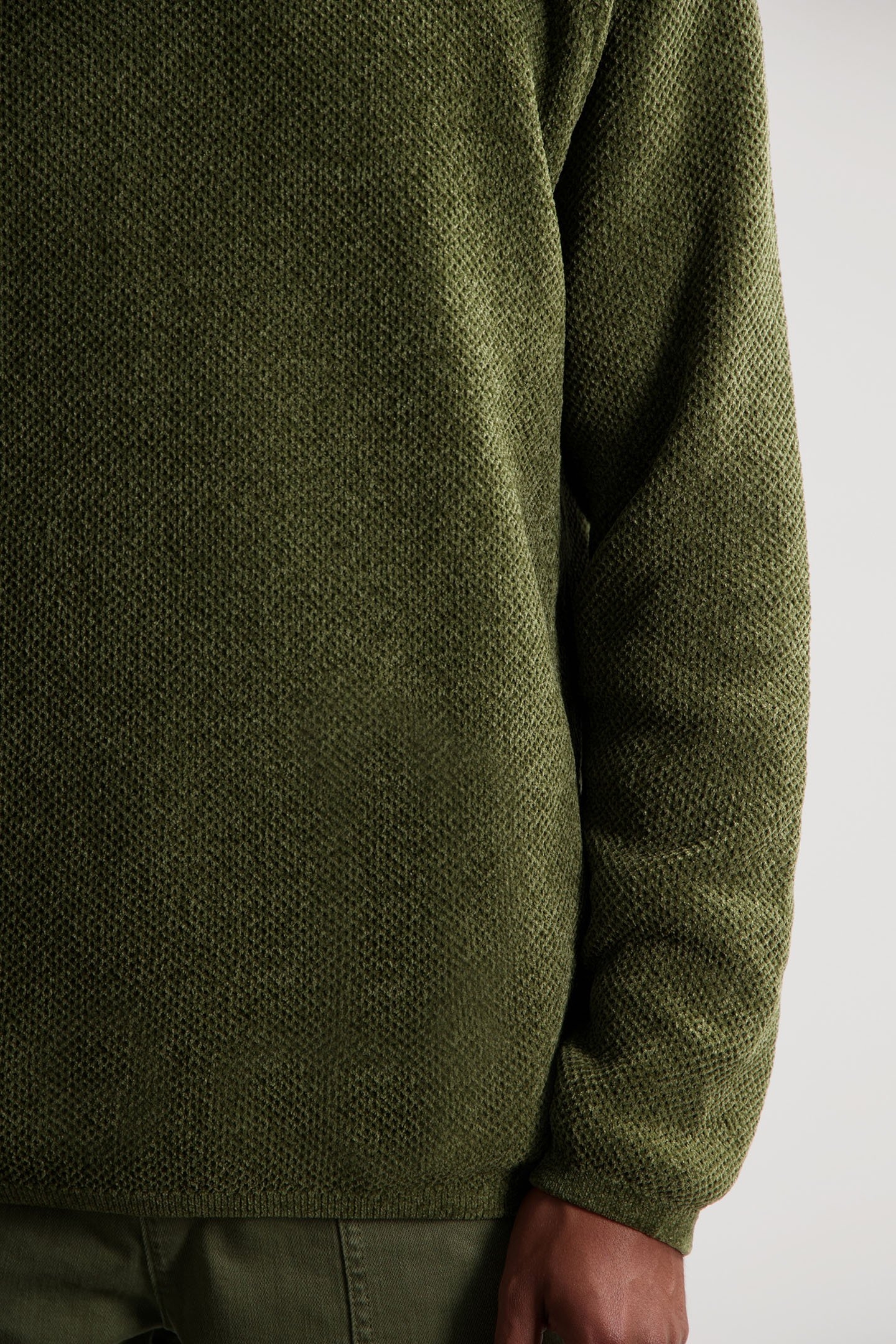 DS_CHENILLE KNIT CREWNECK OLIVE NIGHT 6
