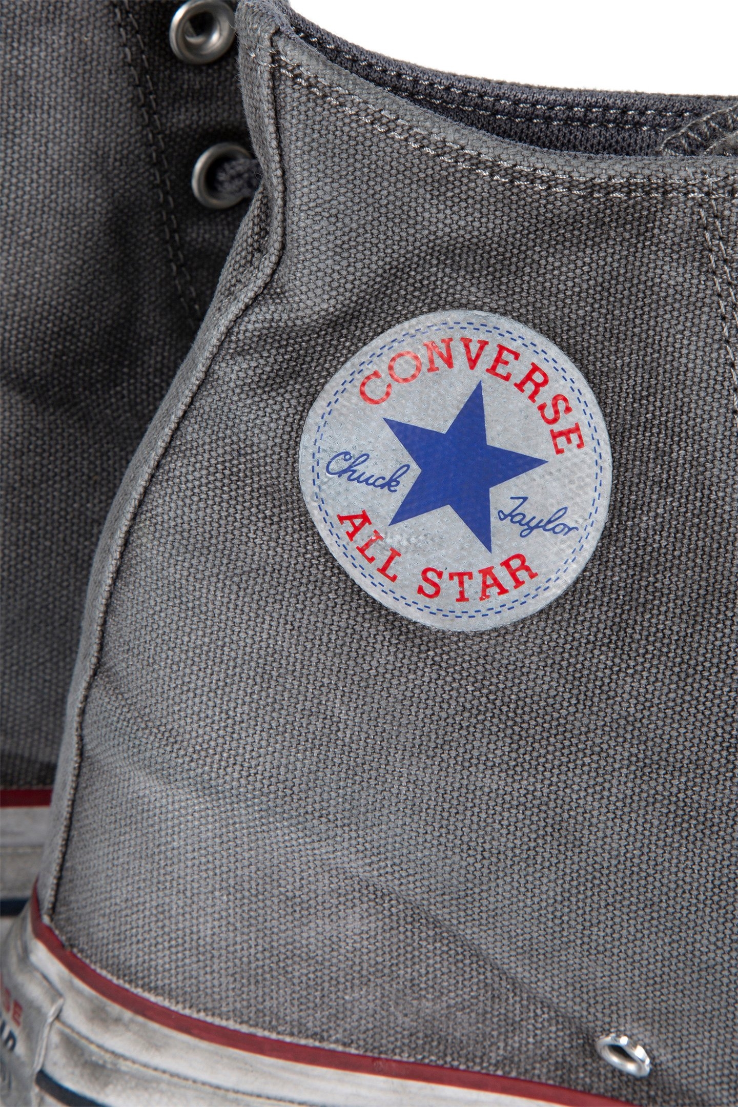 CHUCK TAYLOR ALL STAR WEDGE PLATFORM DISTRESSED WHITE SMOKE 4