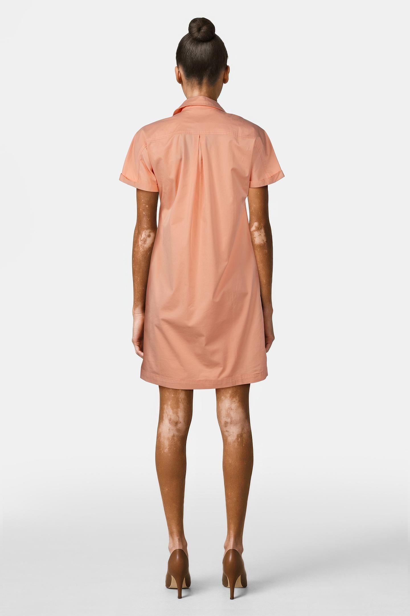 COLORFUL COTTON DRESS IN ORANGE 2