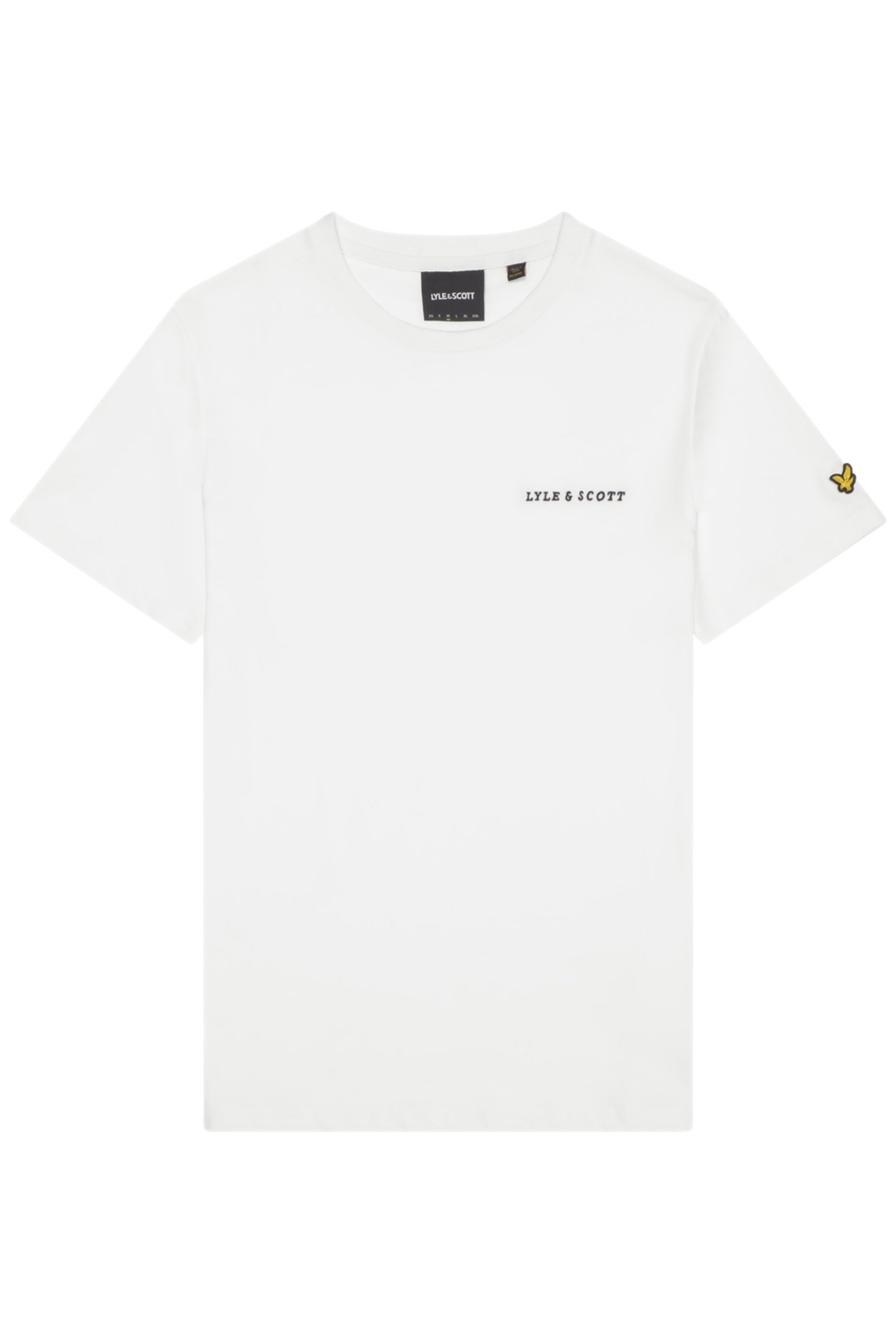 EMBROIDERED T-SHIRT WHITE/JET BLACK 4