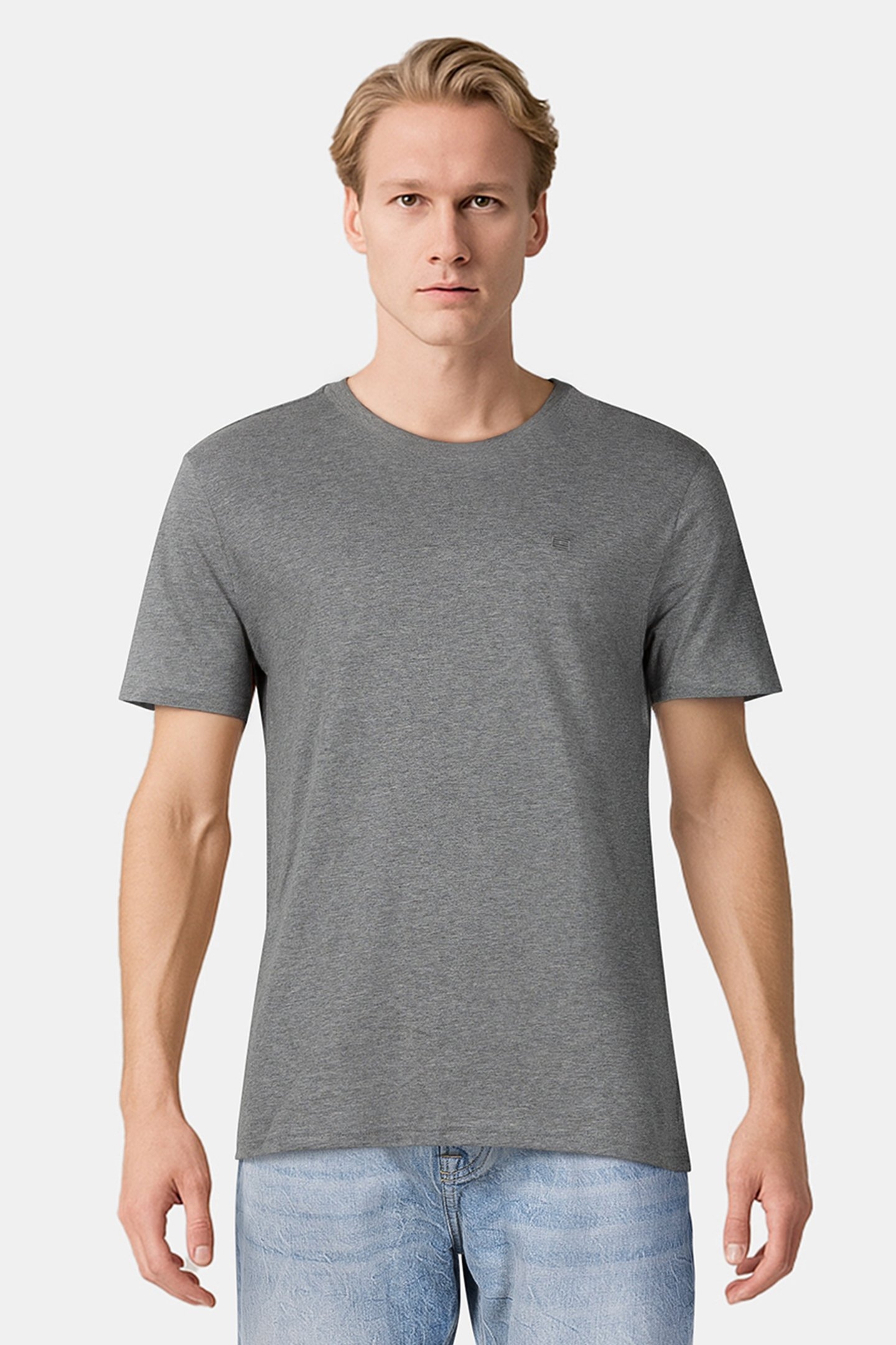 3-PACK T-SHIRTS WHITE/BLACK/GREY 5