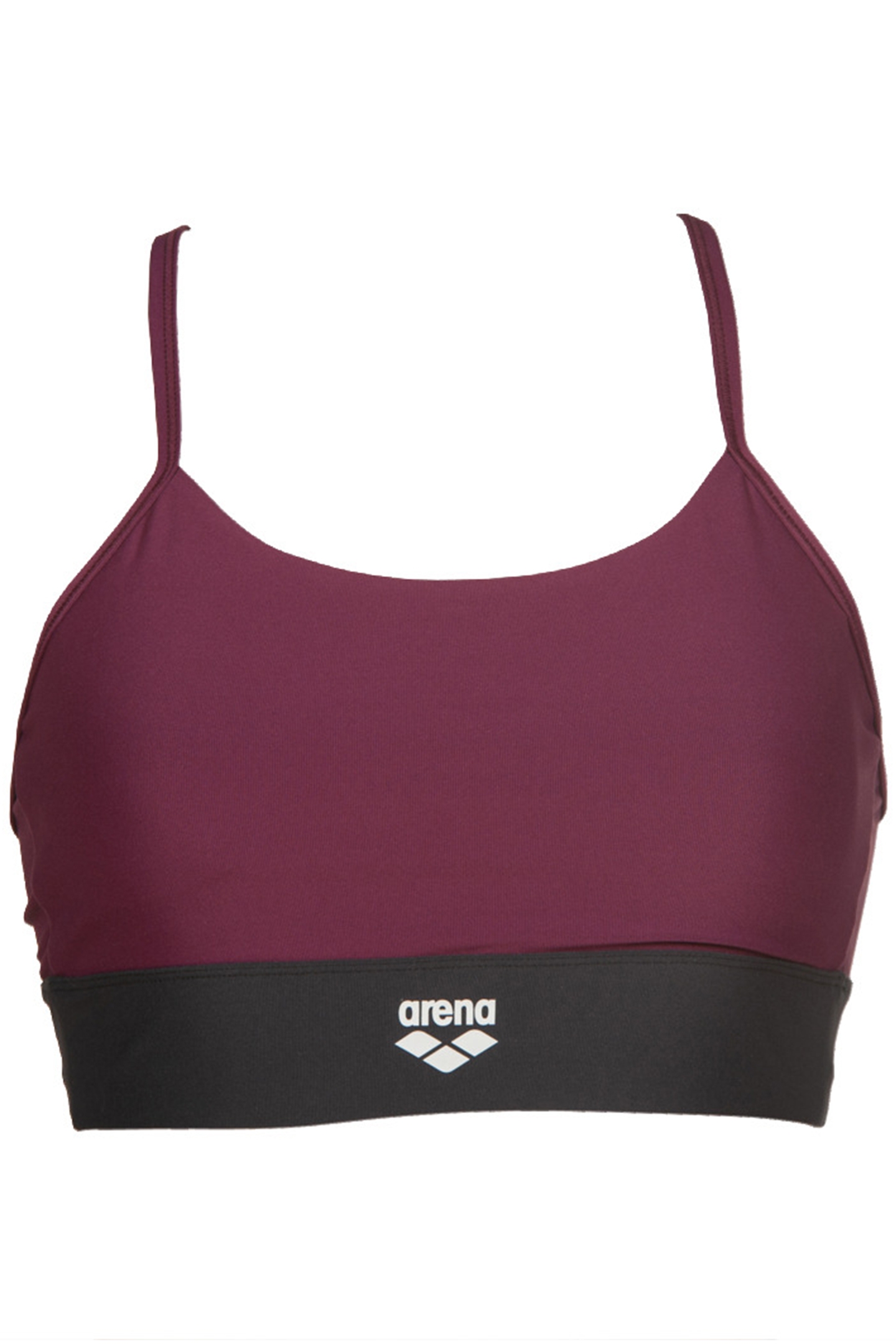 W GYM BRA TOP CROSS STRAPS RED WINE VIVID 4