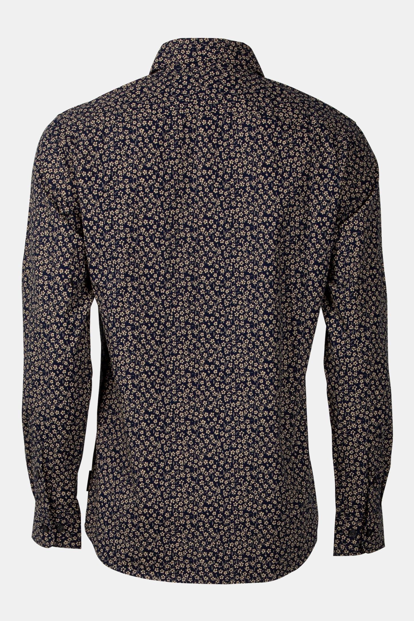 5 FLOWER LONG SLEEVE SHIRT MARINE 4