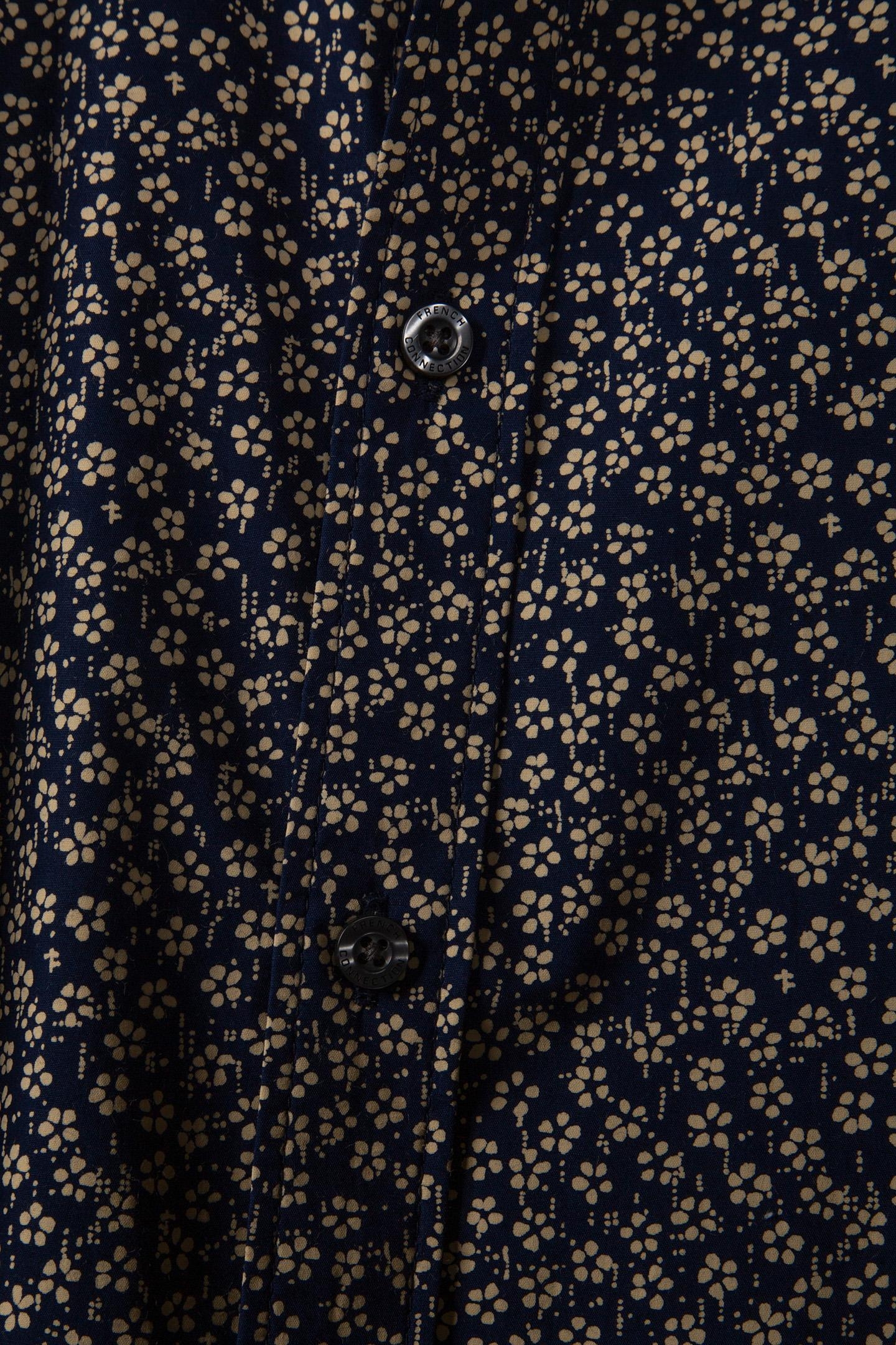 5 FLOWER LONG SLEEVE SHIRT MARINE 5