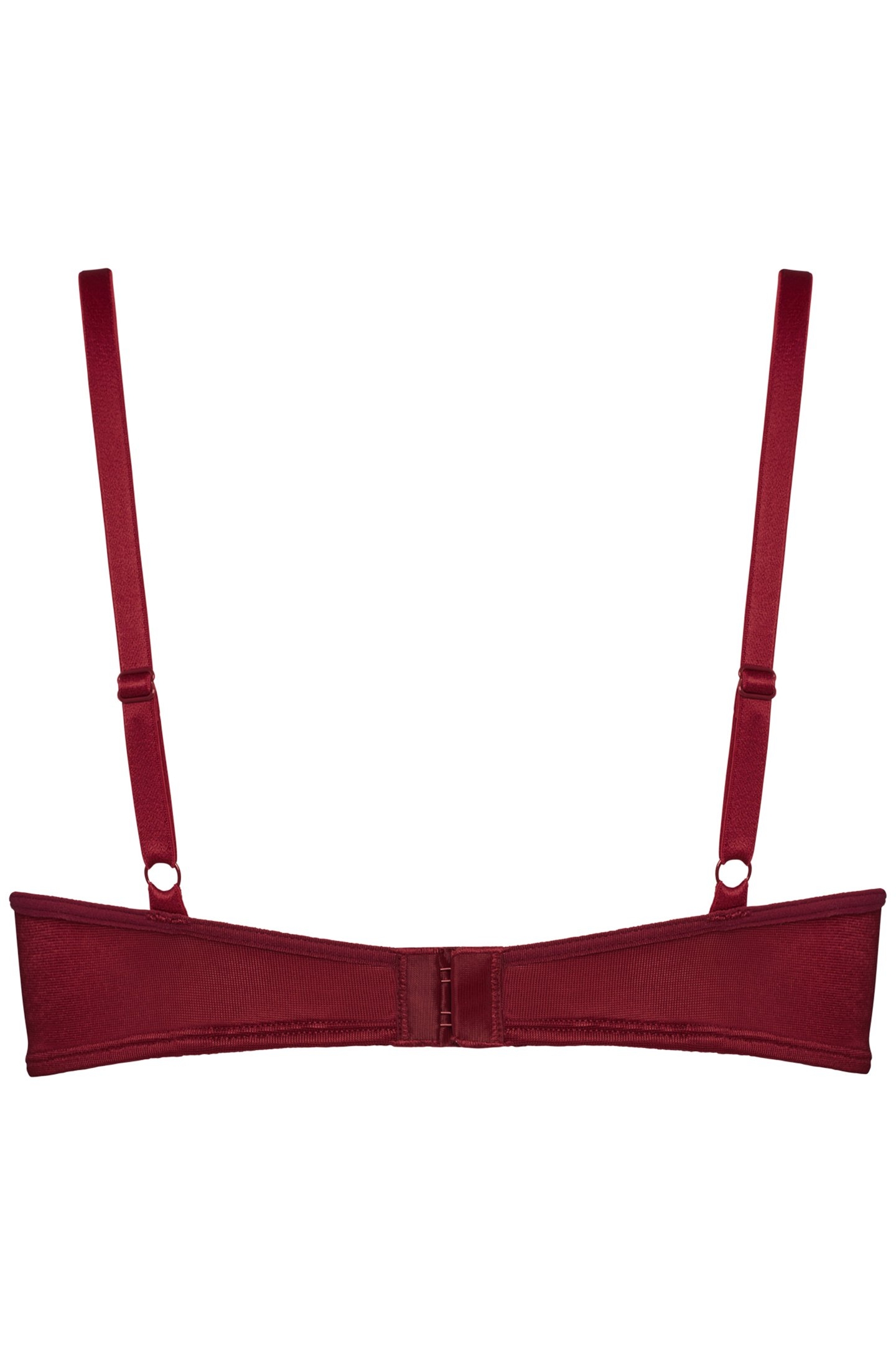 SEDUCTION BRAPLUNGE BALCONYWIRED PADDED RED 4