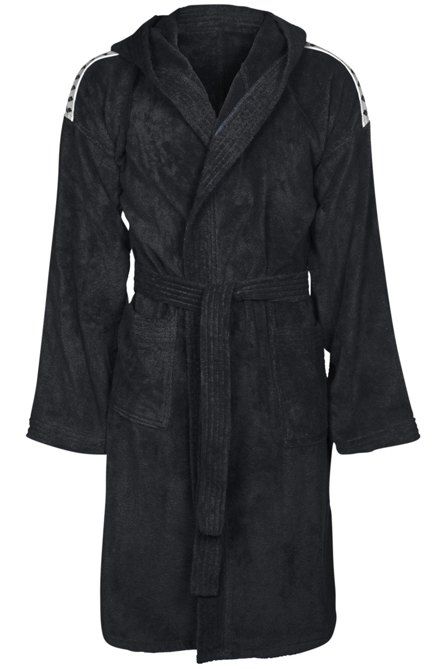 CORE SOFT ROBE BLACK WHITE 1