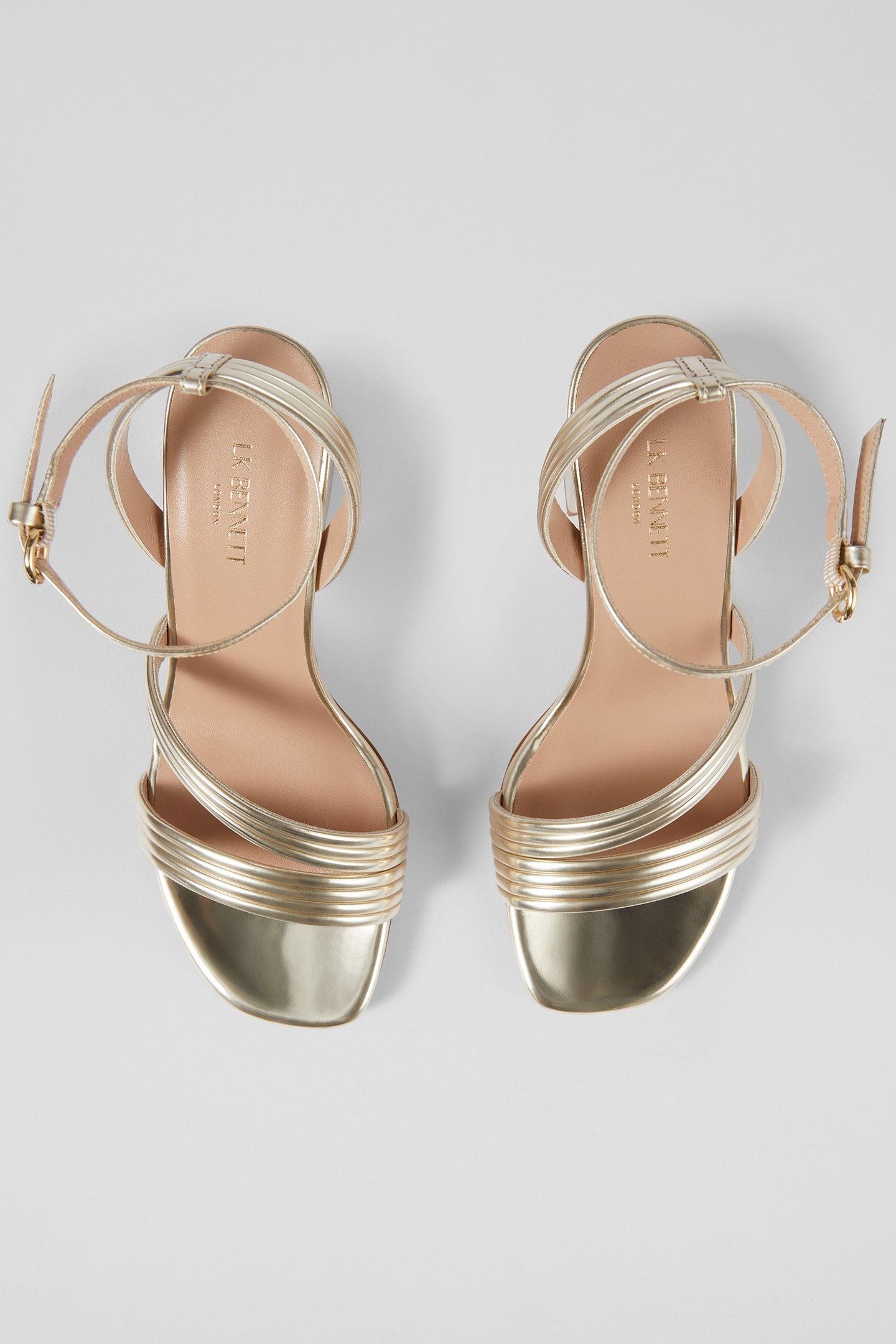 FS EDITA STRAP BLOCK HEEL PALE GOLD 3