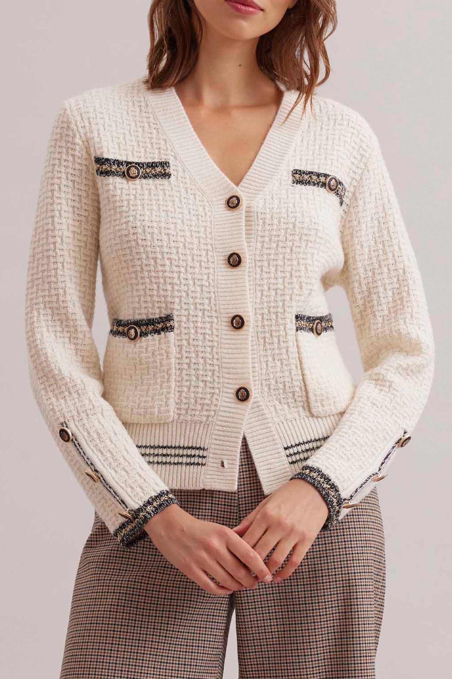 LETTRES CARDIGAN MOON WHITE 1