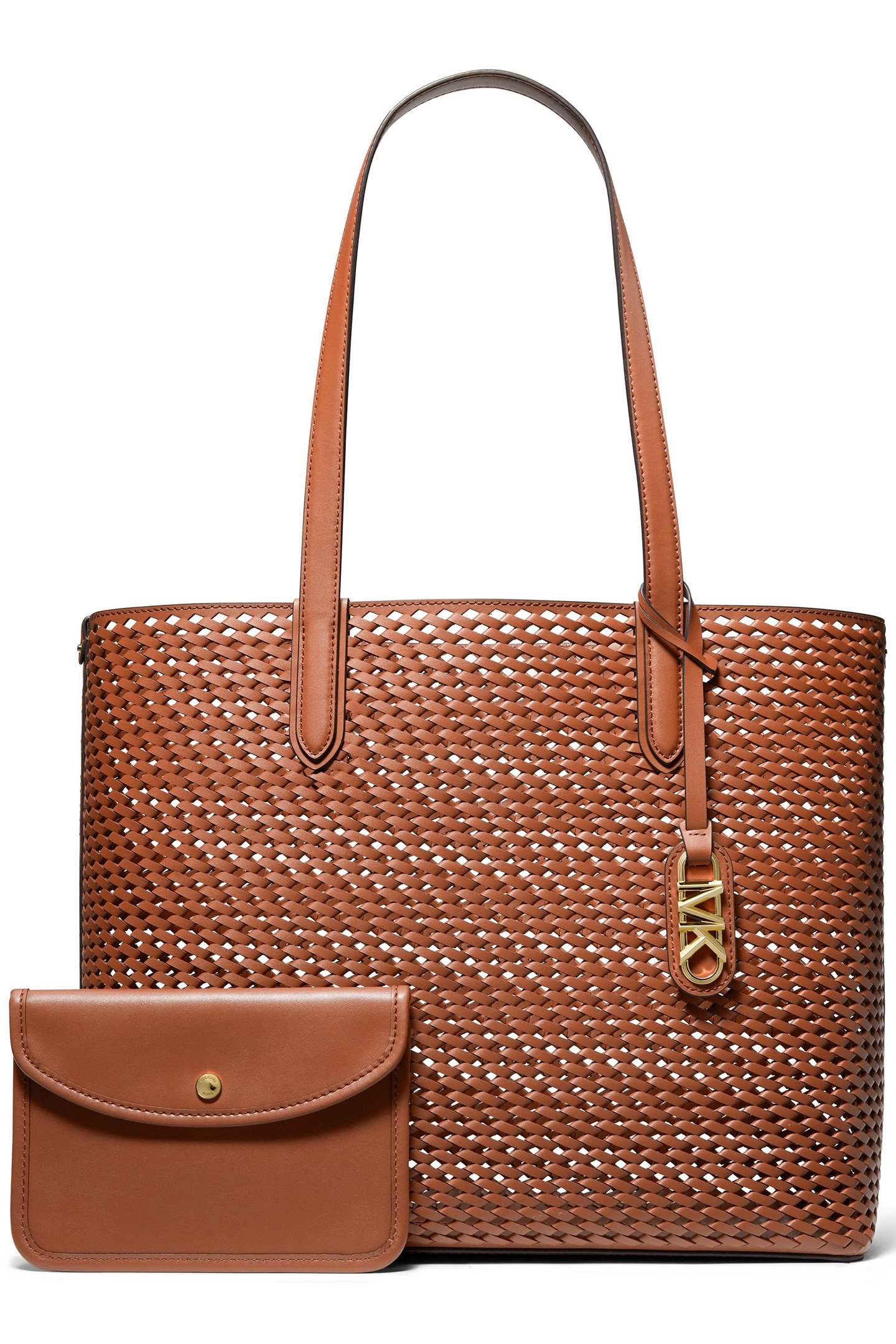 LARGE REVERSIBLE LEATHER TOTE IN BROWN 3