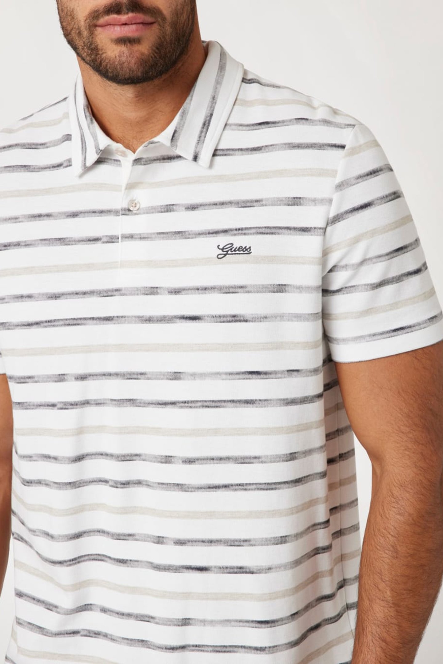 PRINTED STRIPES SS P WHITE/SMART BLUE/IMP 6