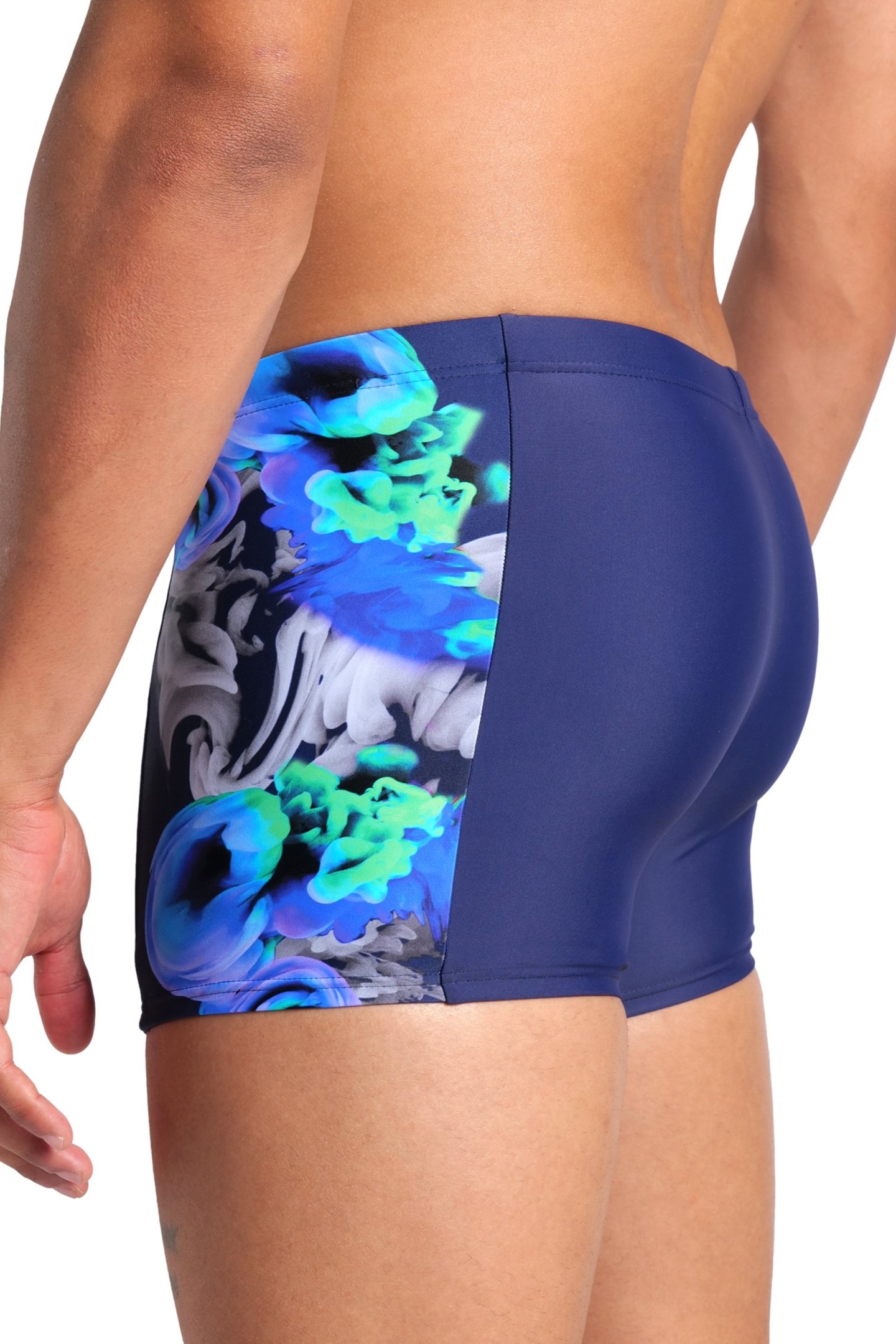 MEN'S ARENA IMAGINARY SWIM SHORT NAVY MULTI 6