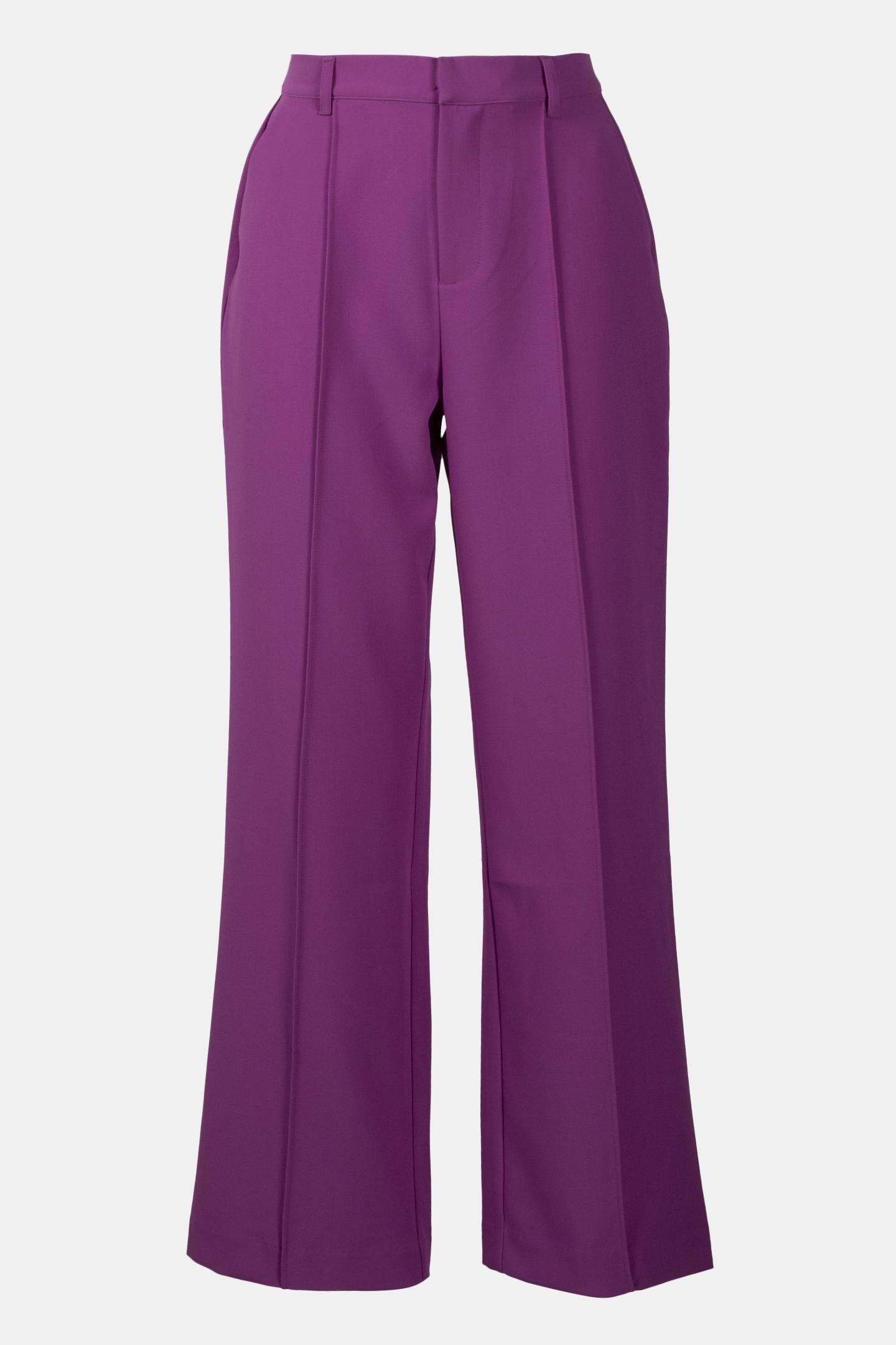 RUS UNI PINTUCK STRAIGHT PANTS VIOLET PINK 3
