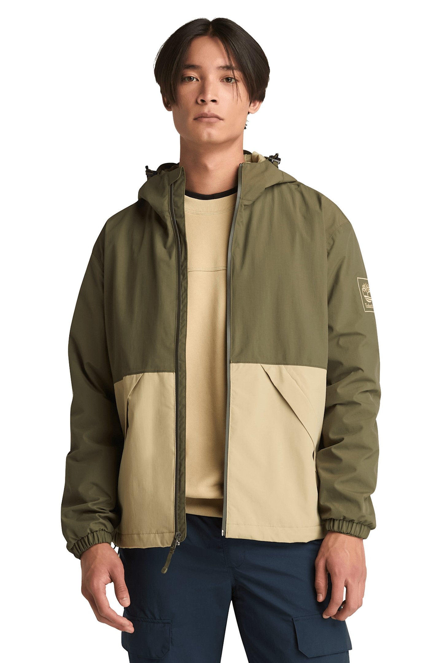WINNICK WATERPROOF SHELL JACKET LEAF GREEN-LEMON PEPPER 1